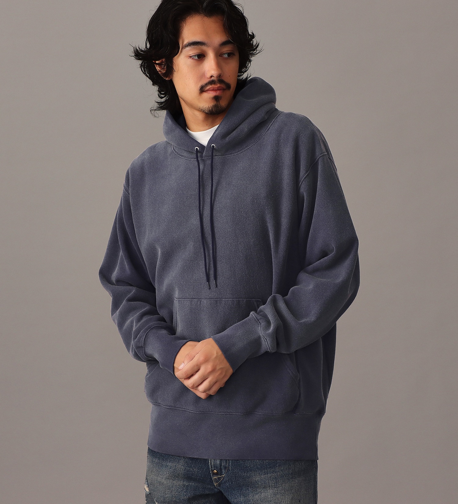Lee(リー)のVINTAGE HOODIE CROSS GRAIN / フーディースウェット|トップス/パーカー/メンズ|ネイビー