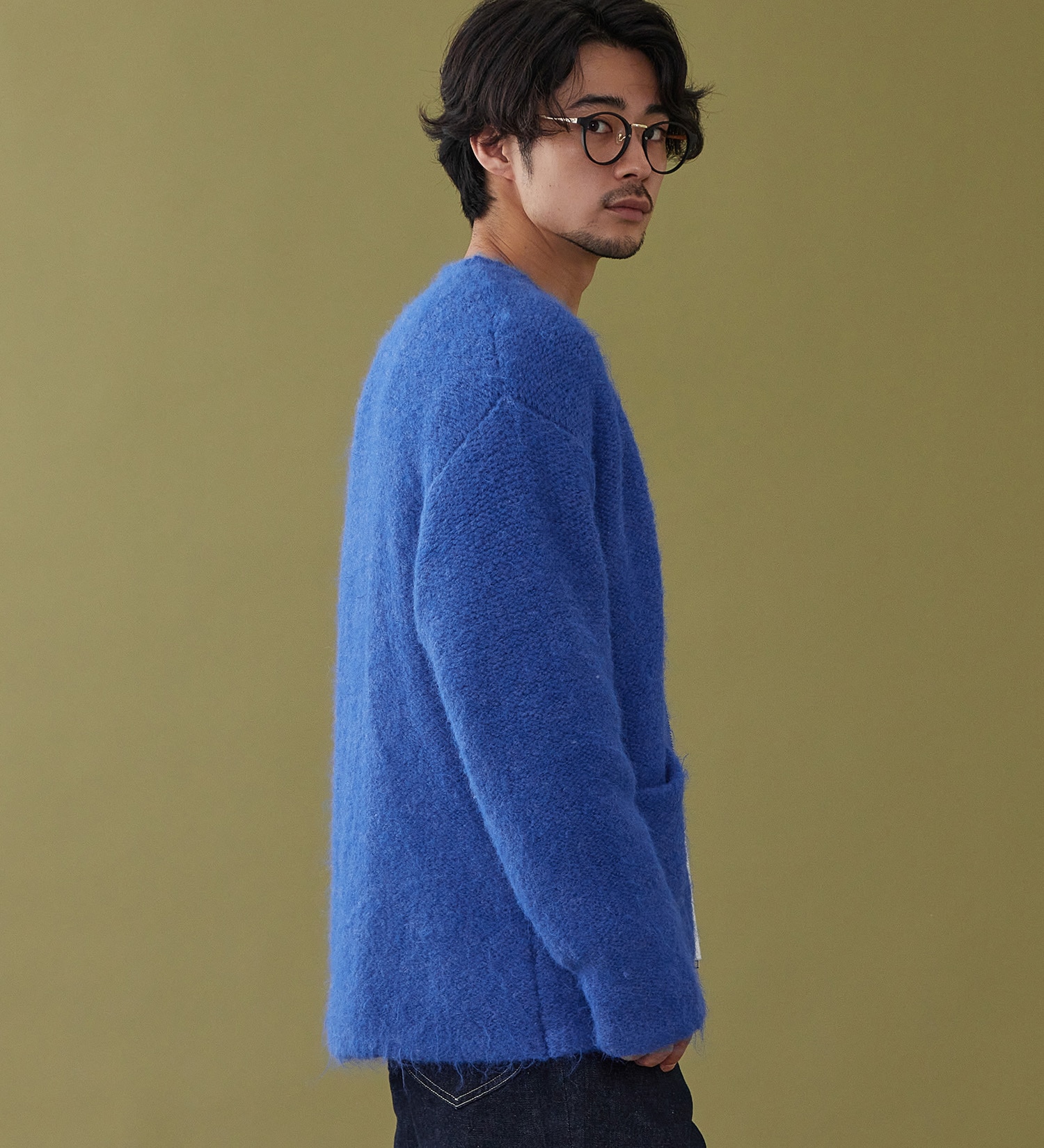 Lee(リー)のZIP-KNIT JACKET / ジップニットジャケット|トップス/ニット/セーター/メンズ|ブルー