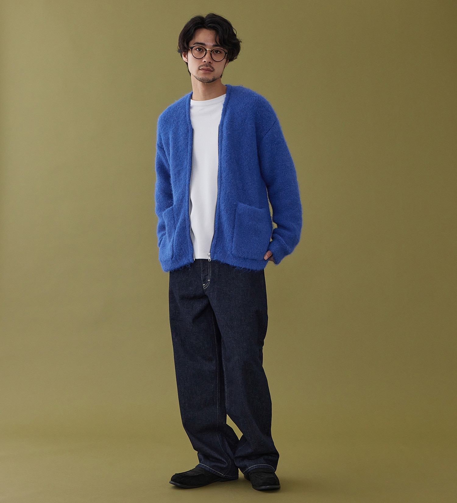 Lee(リー)のZIP-KNIT JACKET / ジップニットジャケット|トップス/ニット/セーター/メンズ|ブルー