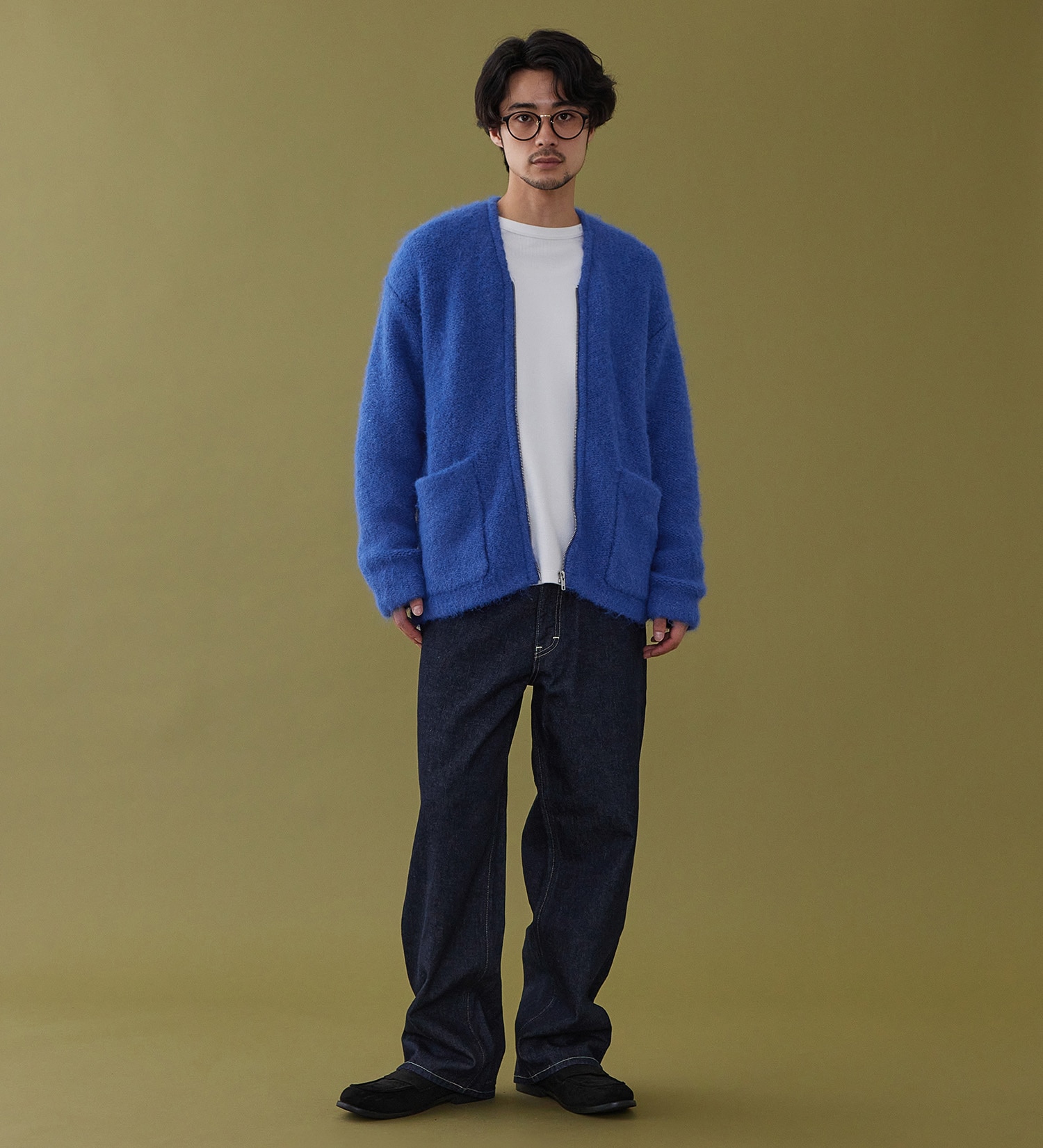 Lee(リー)のZIP-KNIT JACKET / ジップニットジャケット|トップス/ニット/セーター/メンズ|ブルー