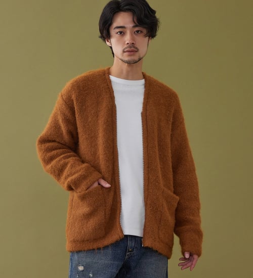 Lee(リー)のZIP-KNIT JACKET / ジップニットジャケット|トップス/ニット/セーター/メンズ|オレンジ