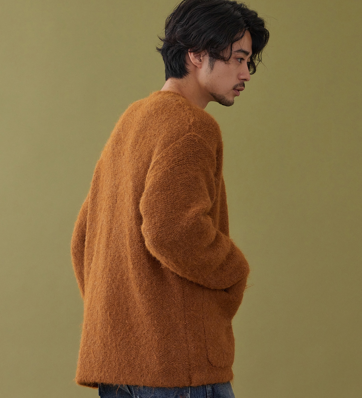 Lee(リー)のZIP-KNIT JACKET / ジップニットジャケット|トップス/ニット/セーター/メンズ|オレンジ