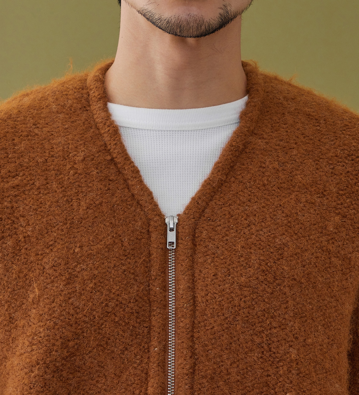 Lee(リー)のZIP-KNIT JACKET / ジップニットジャケット|トップス/ニット/セーター/メンズ|オレンジ