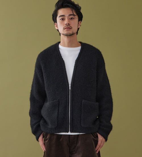 Lee(リー)のZIP-KNIT JACKET / ジップニットジャケット|トップス/ニット/セーター/メンズ|ブラック