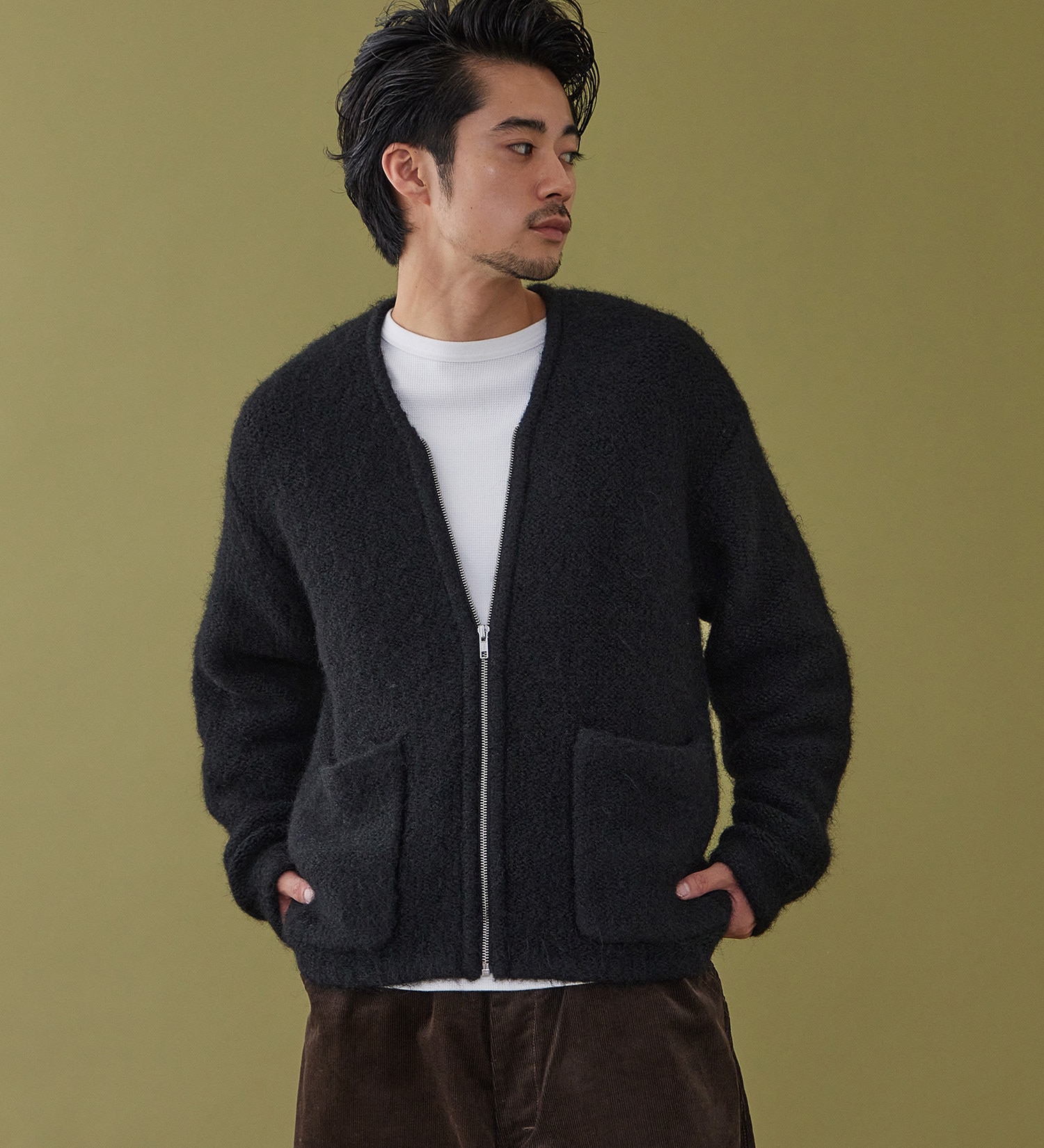 Lee(リー)のZIP-KNIT JACKET / ジップニットジャケット|トップス/ニット/セーター/メンズ|ブラック