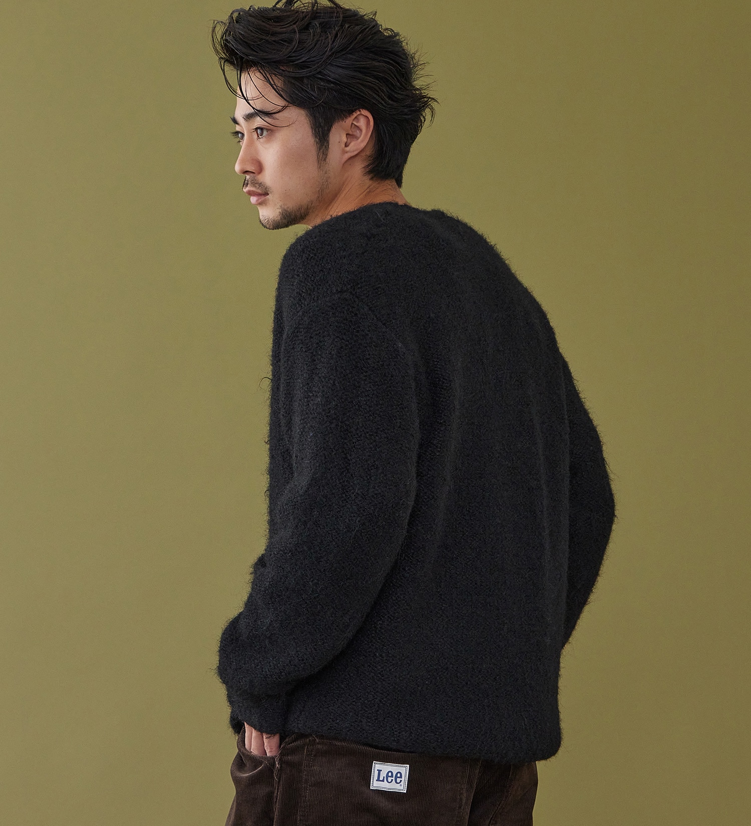 Lee(リー)のZIP-KNIT JACKET / ジップニットジャケット|トップス/ニット/セーター/メンズ|ブラック