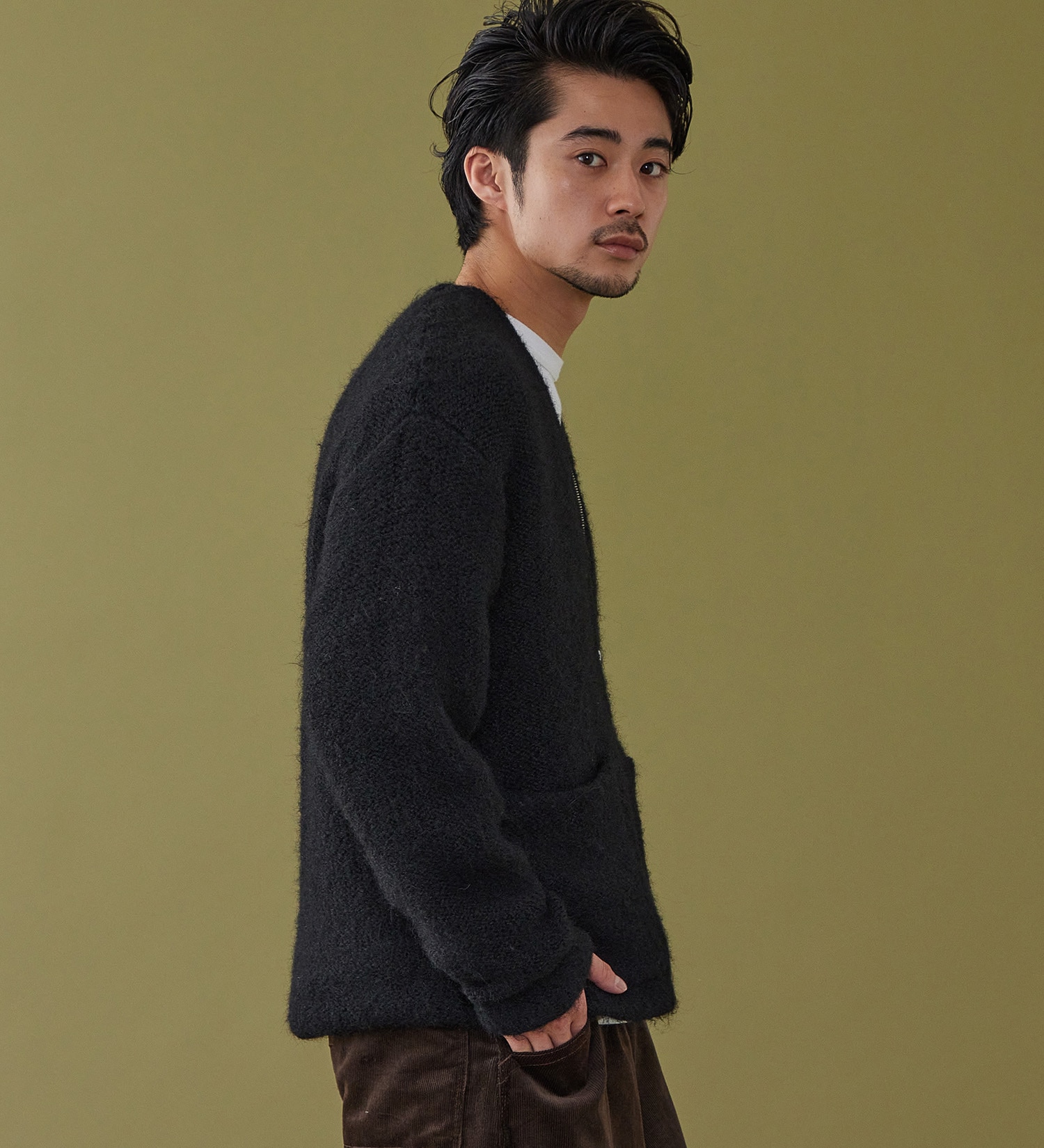 Lee(リー)のZIP-KNIT JACKET / ジップニットジャケット|トップス/ニット/セーター/メンズ|ブラック