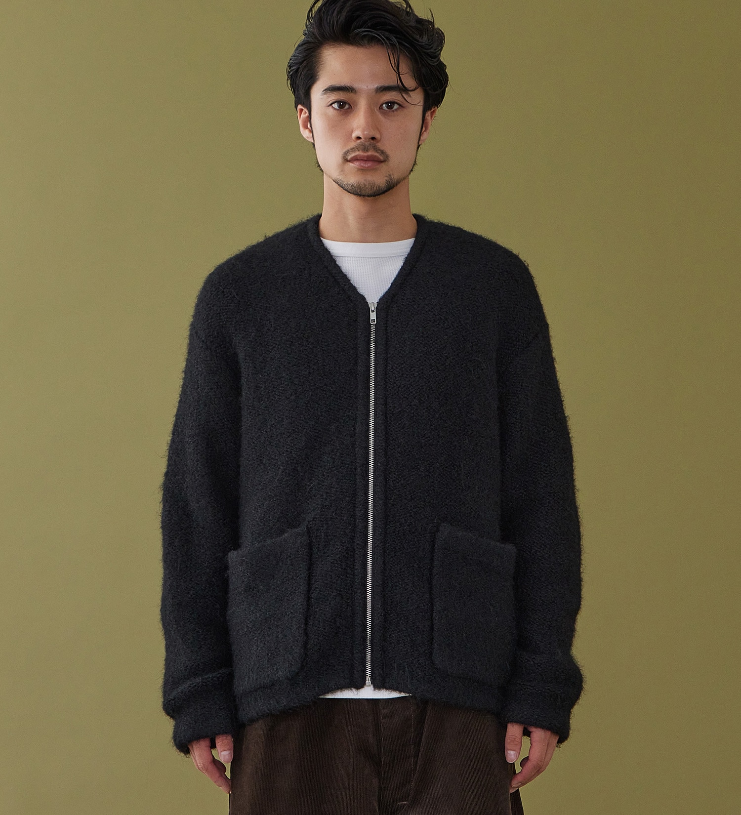 Lee(リー)のZIP-KNIT JACKET / ジップニットジャケット|トップス/ニット/セーター/メンズ|ブラック