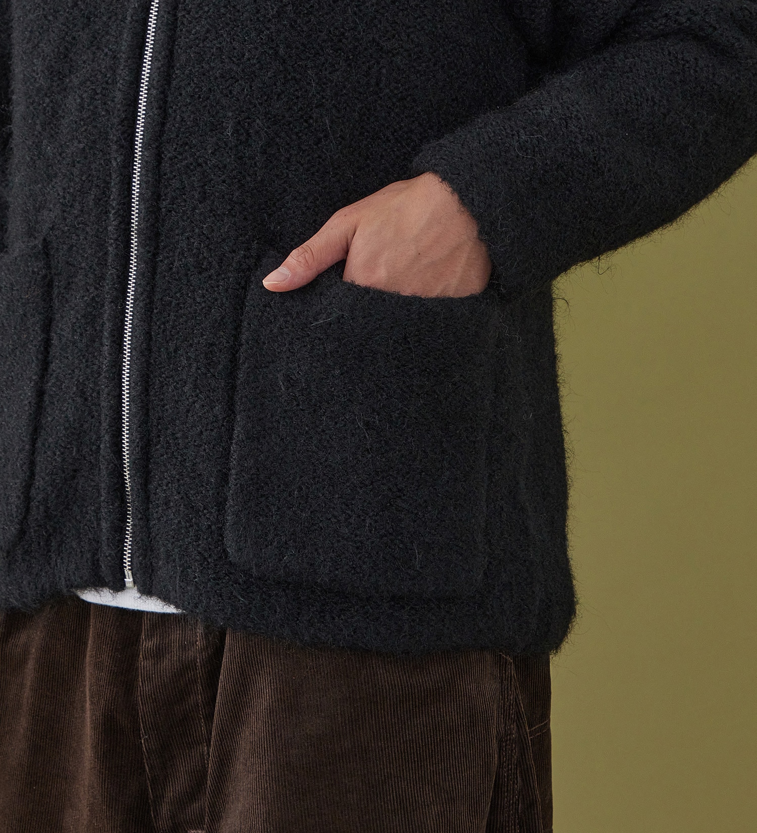Lee(リー)のZIP-KNIT JACKET / ジップニットジャケット|トップス/ニット/セーター/メンズ|ブラック