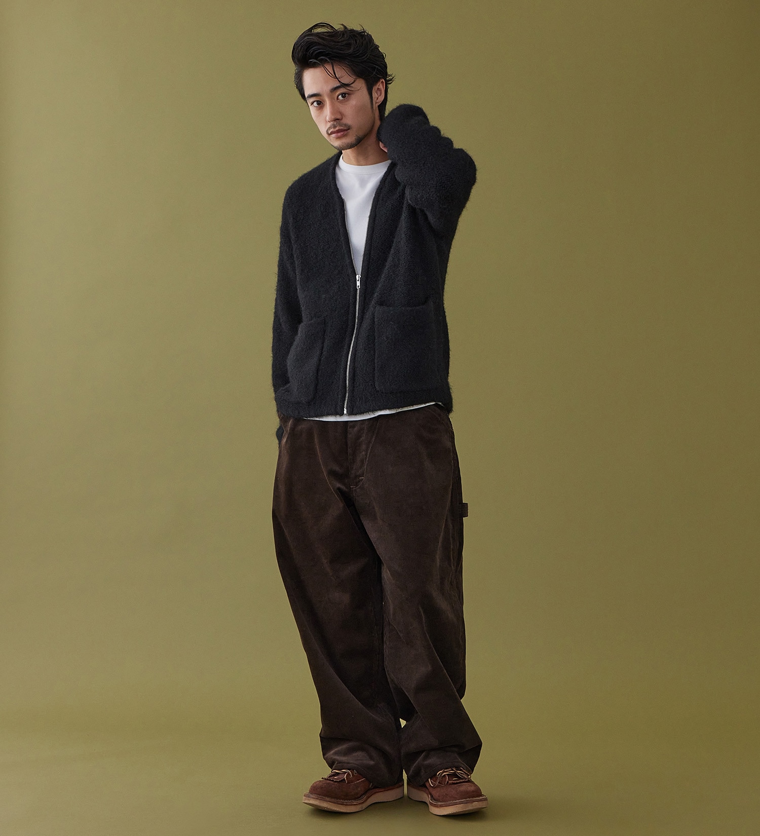 Lee(リー)のZIP-KNIT JACKET / ジップニットジャケット|トップス/ニット/セーター/メンズ|ブラック