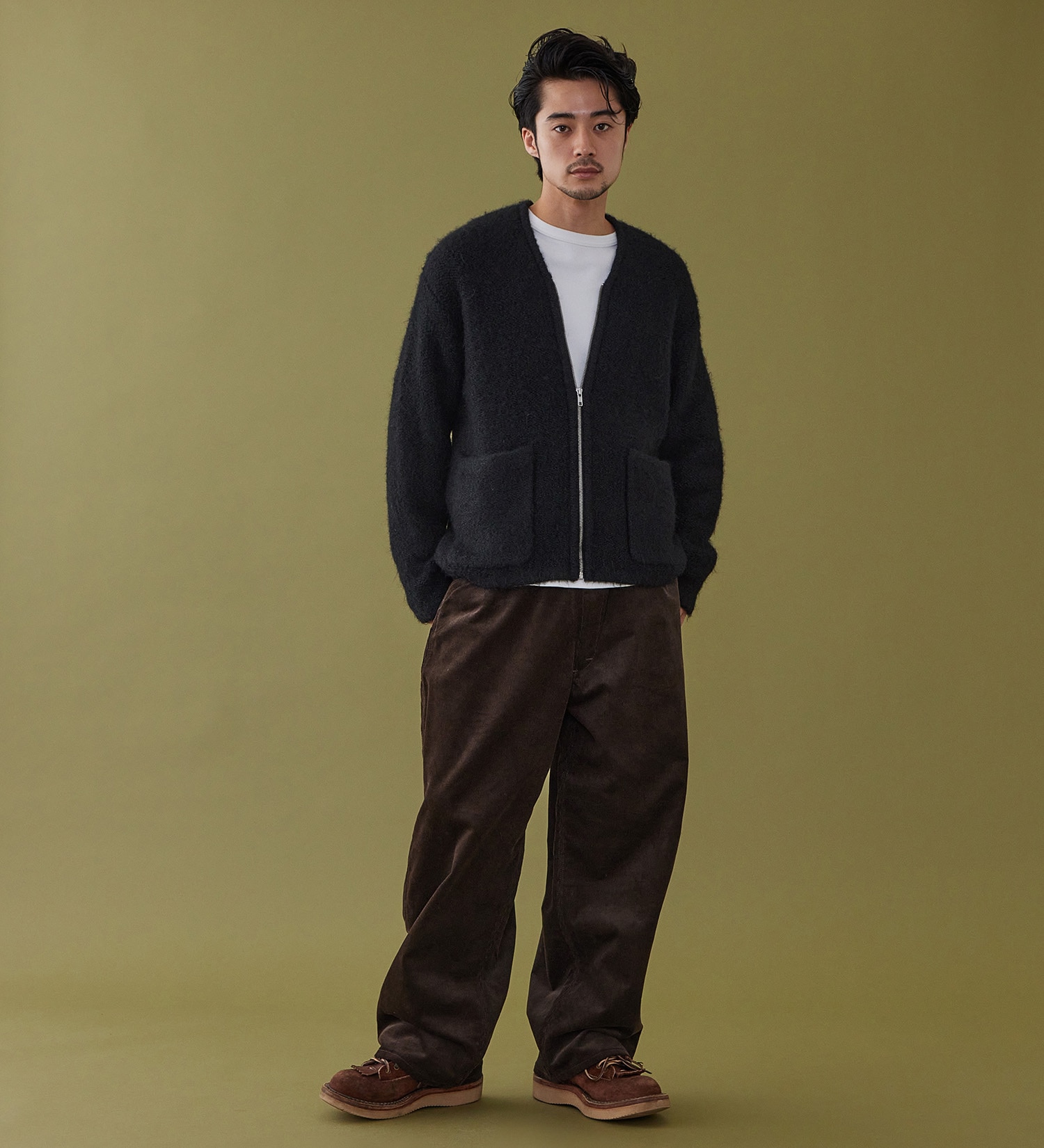 Lee(リー)のZIP-KNIT JACKET / ジップニットジャケット|トップス/ニット/セーター/メンズ|ブラック