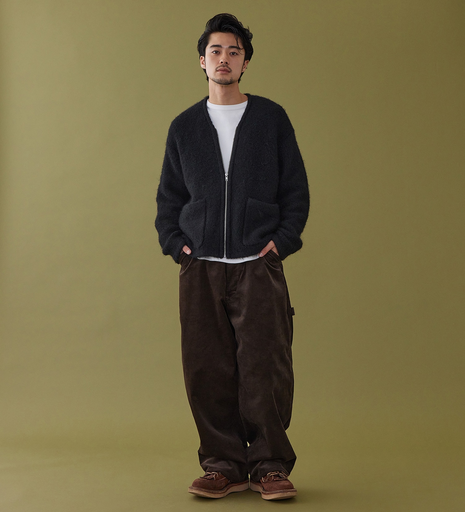 Lee(リー)のZIP-KNIT JACKET / ジップニットジャケット|トップス/ニット/セーター/メンズ|ブラック
