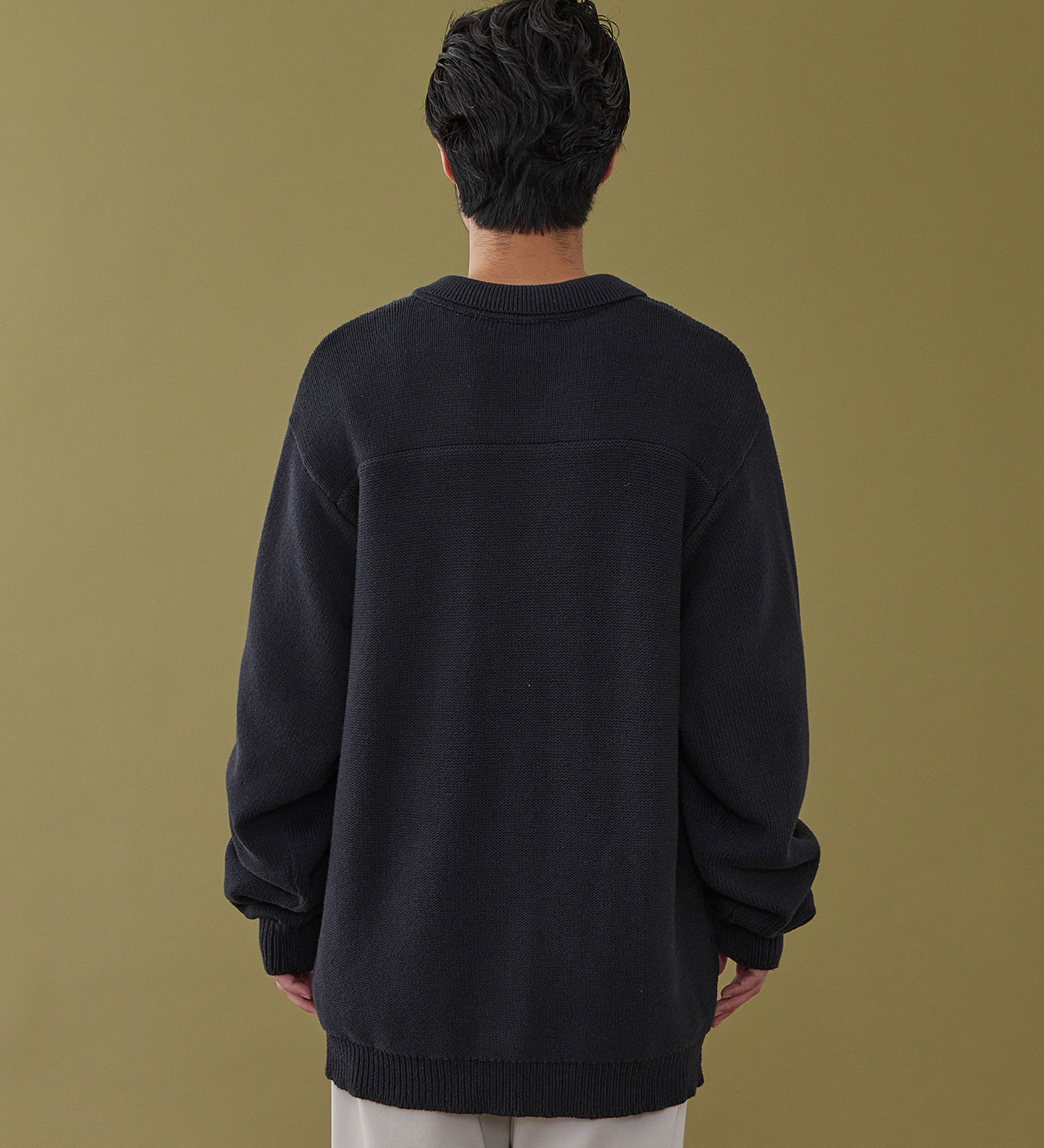 Lee(リー)のKNIT RIDERS JACKET / ニットライダースジャケット|トップス/ニット/セーター/メンズ|ネイビー