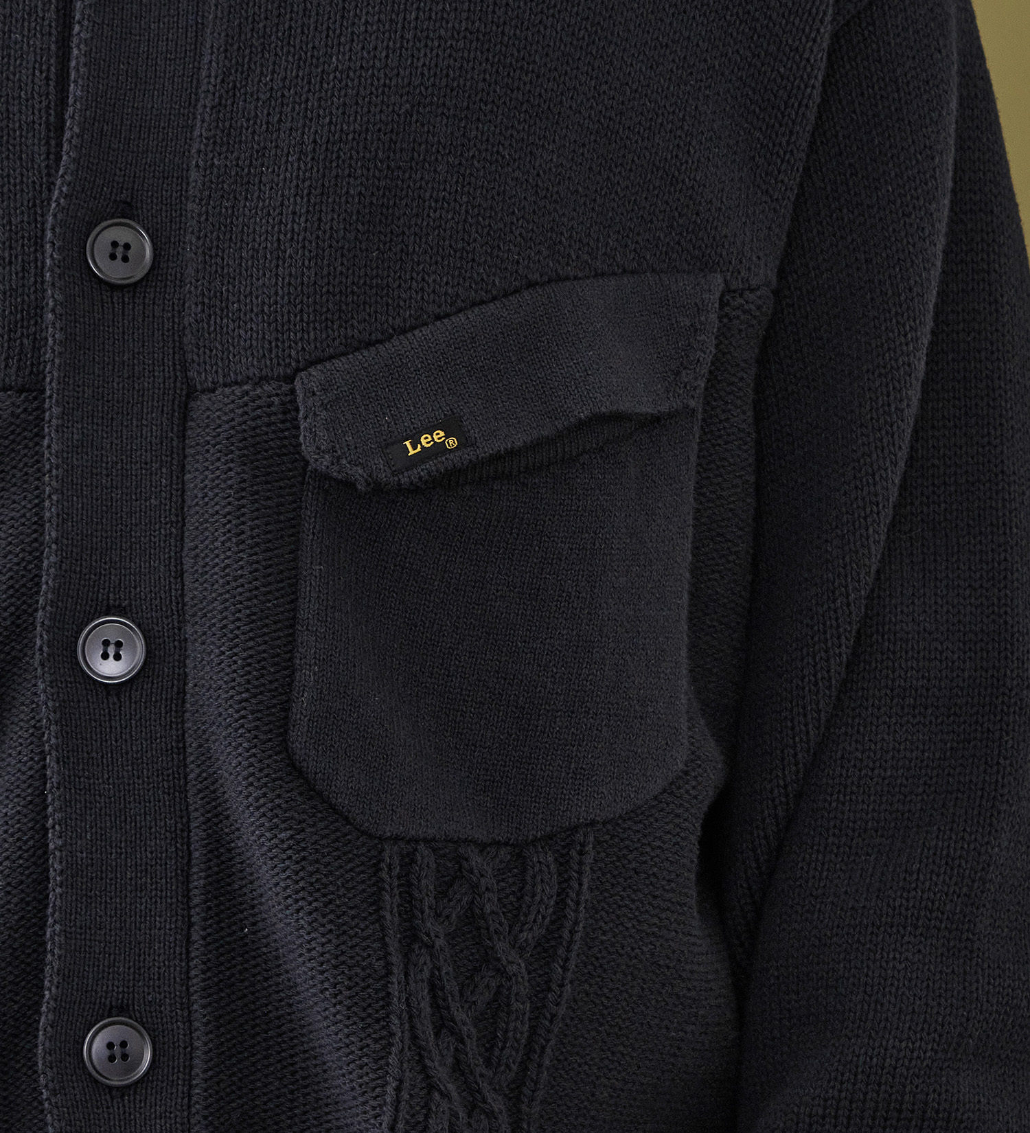 Lee(リー)のKNIT RIDERS JACKET / ニットライダースジャケット|トップス/ニット/セーター/メンズ|ネイビー