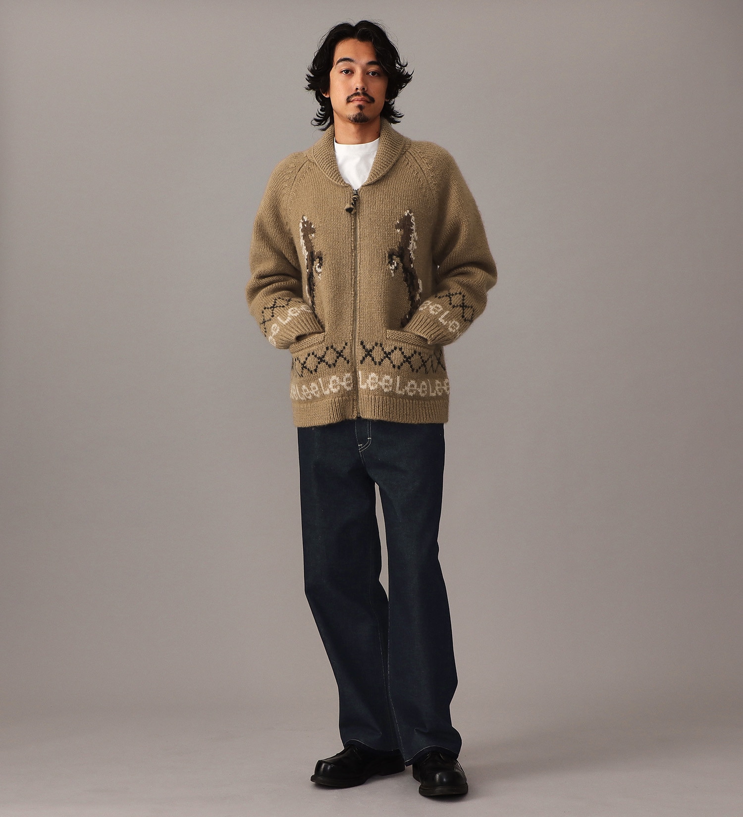 Lee(リー)の【LOOKBOOK掲載】COWCHINE SWEATER /カウチンセーター|トップス/ニット/セーター/メンズ|アイボリー