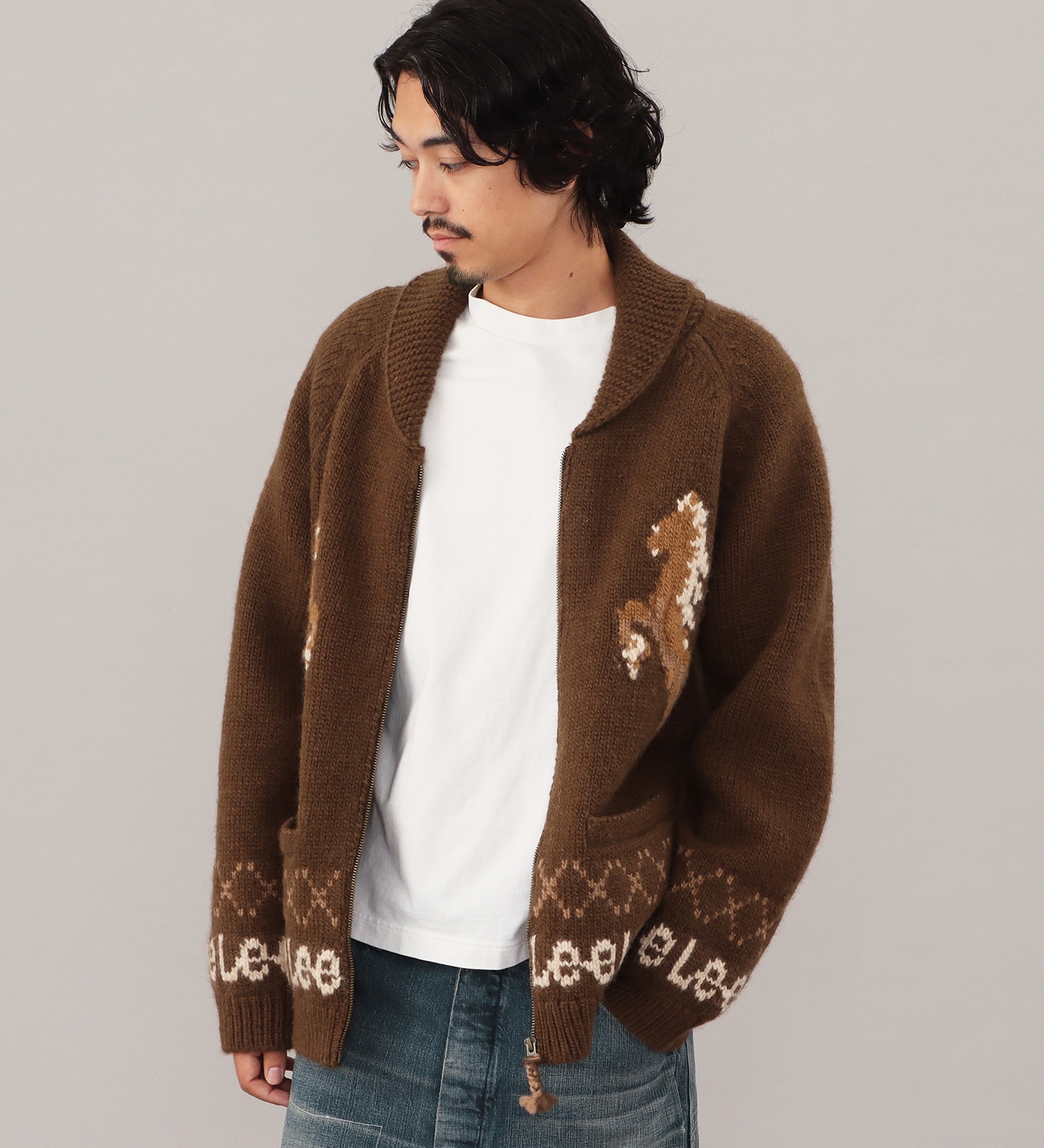 Lee(リー)の【LOOKBOOK掲載】COWCHINE SWEATER /カウチンセーター|トップス/ニット/セーター/メンズ|ブラウン