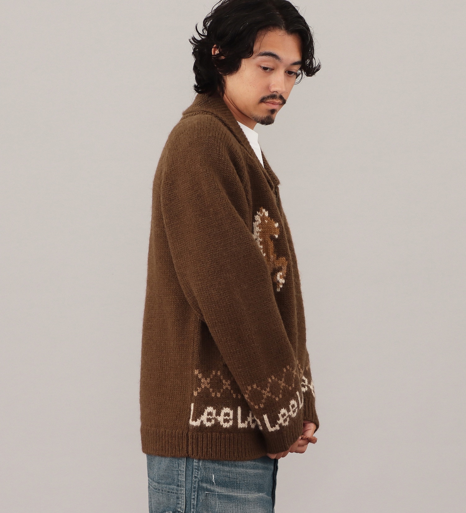 Lee(リー)の【LOOKBOOK掲載】COWCHINE SWEATER /カウチンセーター|トップス/ニット/セーター/メンズ|ブラウン