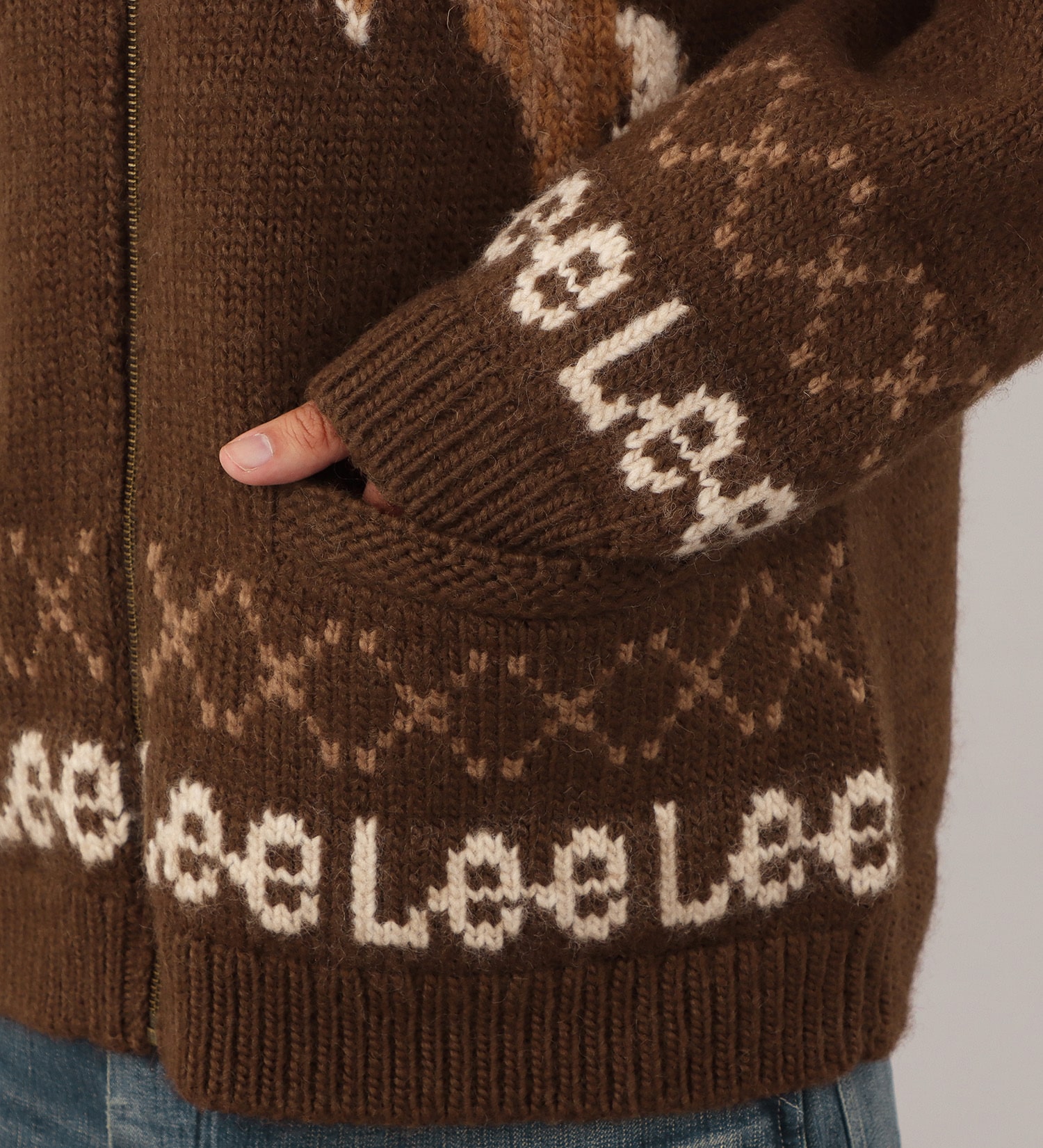 Lee(リー)の【LOOKBOOK掲載】COWCHINE SWEATER /カウチンセーター|トップス/ニット/セーター/メンズ|ブラウン