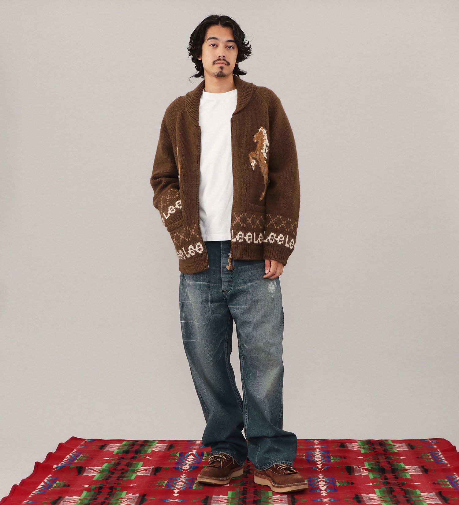 Lee(リー)の【LOOKBOOK掲載】COWCHINE SWEATER /カウチンセーター|トップス/ニット/セーター/メンズ|ブラウン