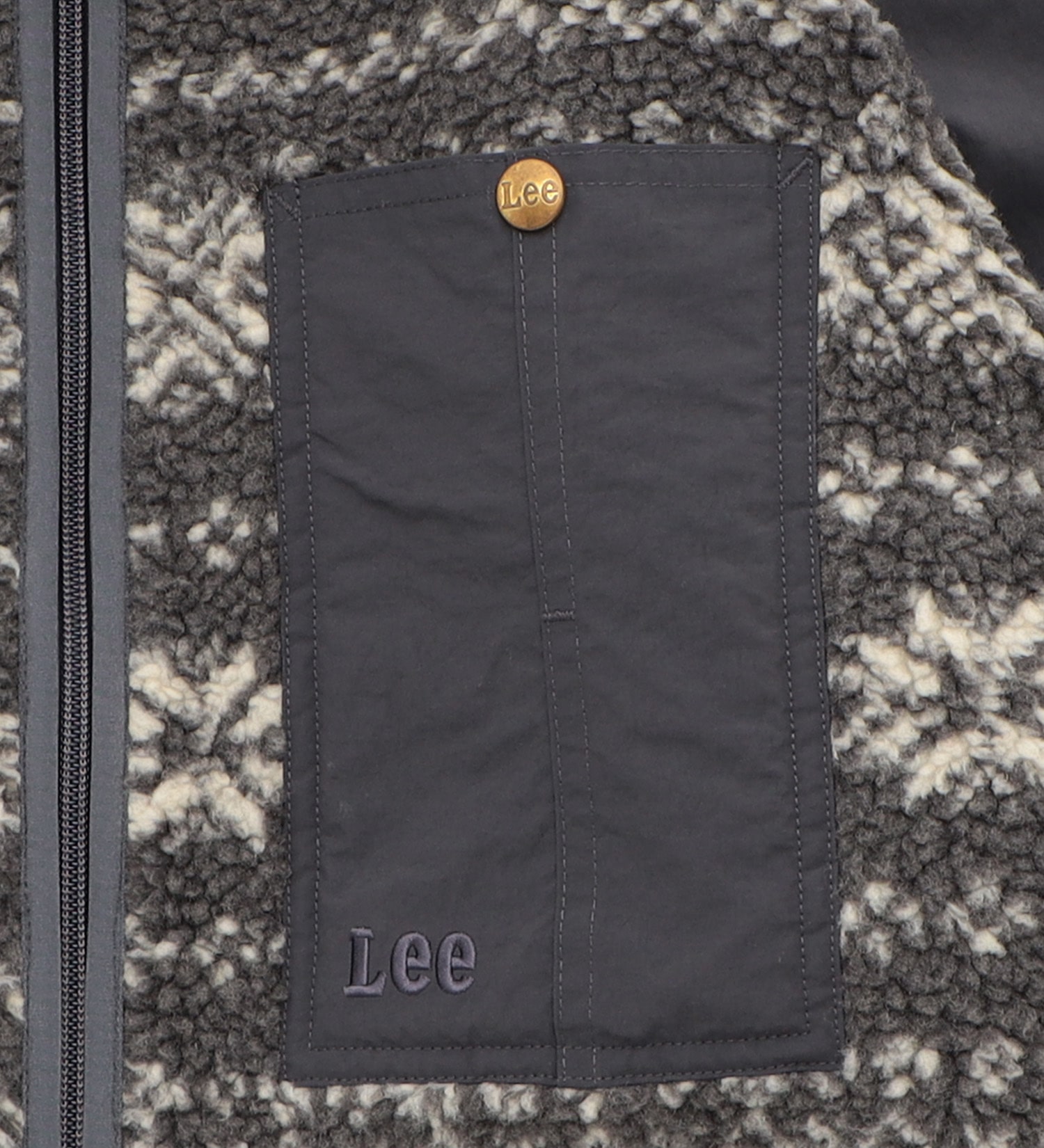 Lee(リー)の【試着対象】BOA ZIP JACKET/ボアジップジャケット【101匹わんちゃん】|ジャケット/アウター/その他アウター/メンズ|グレー
