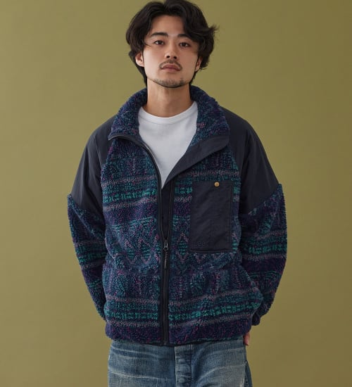 Lee(リー)の【試着対象】BOA ZIP JACKET/ボアジップジャケット【101匹わんちゃん】|ジャケット/アウター/その他アウター/メンズ|ネイビー