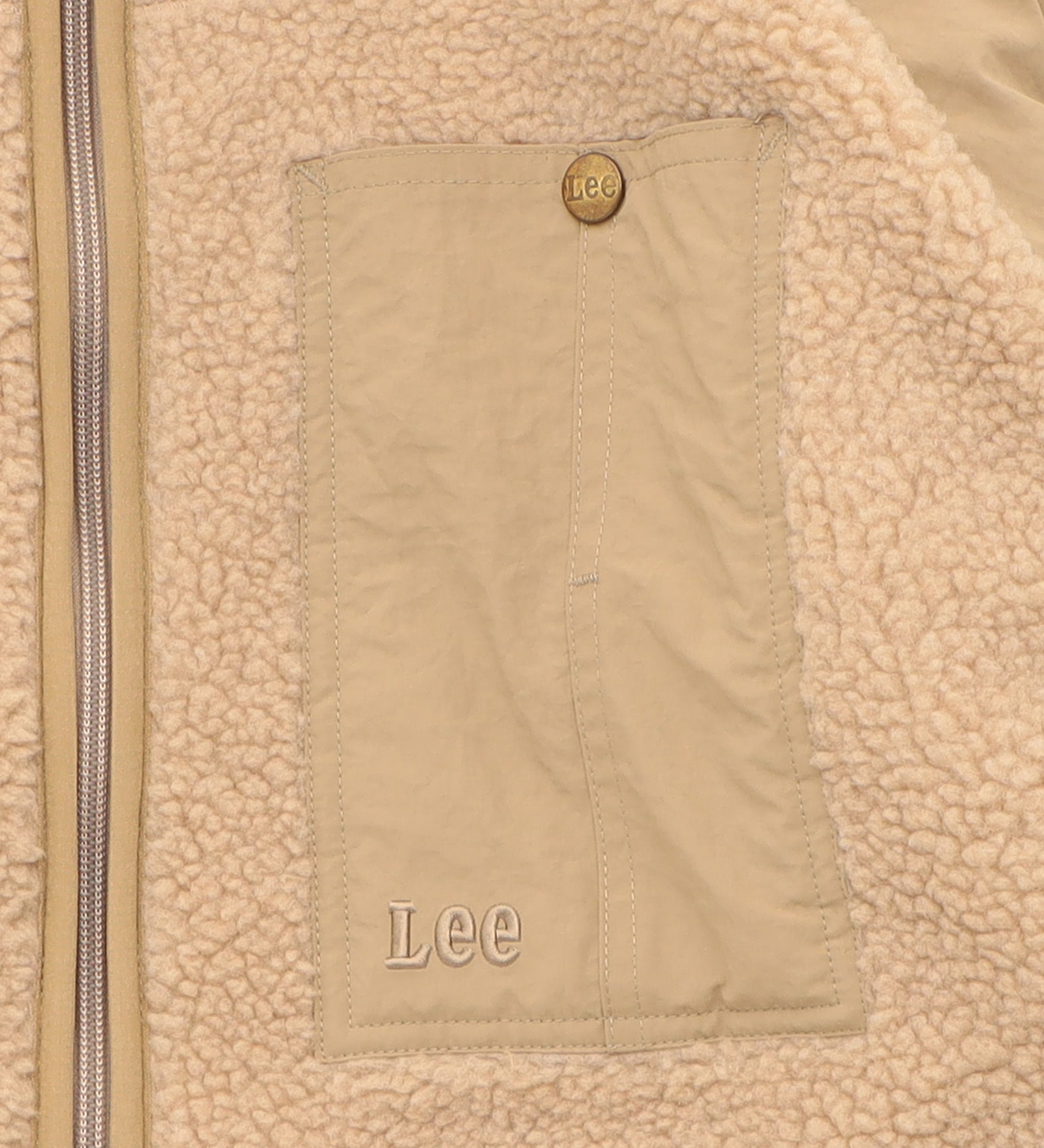 Lee(リー)の【試着対象】BOA ZIP JACKET/ボアジップジャケット|ジャケット/アウター/その他アウター/メンズ|ベージュ