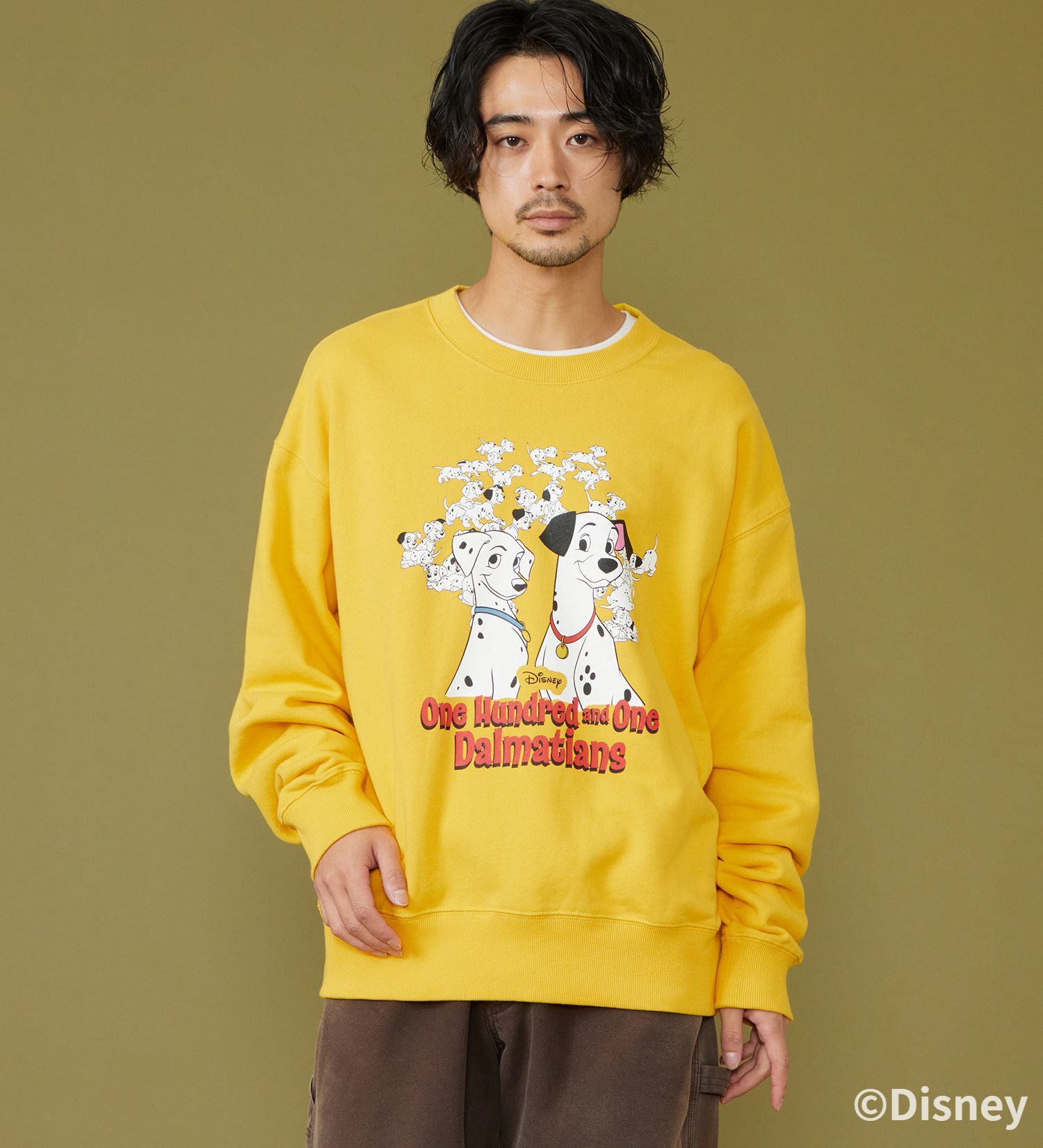 Lee(リー)のSWEAT SHIRT / スウェット【101匹わんちゃん】|トップス/スウェット/メンズ|イエロー