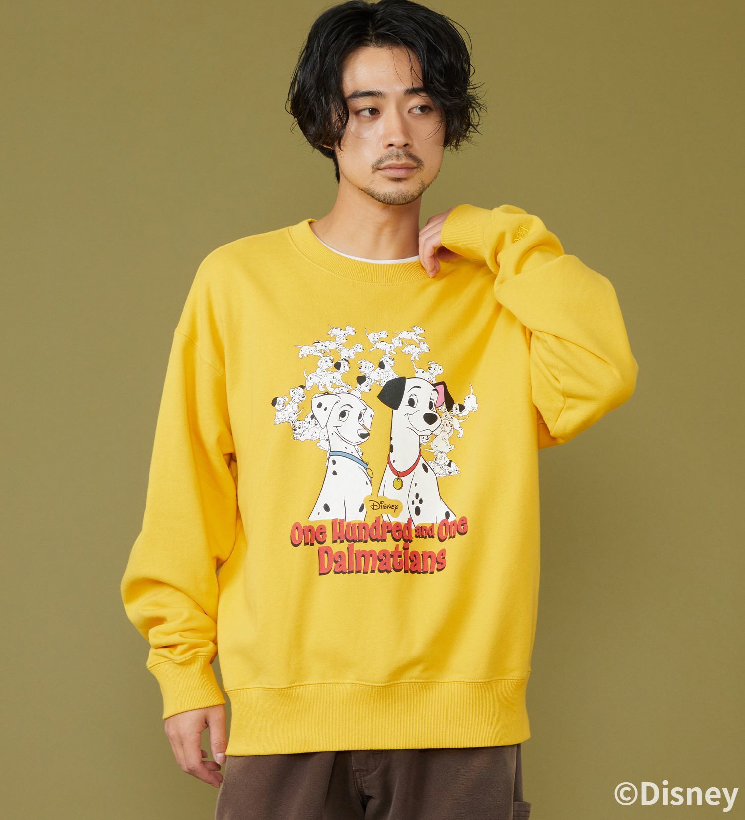 Lee(リー)のSWEAT SHIRT / スウェット【101匹わんちゃん】|トップス/スウェット/メンズ|イエロー