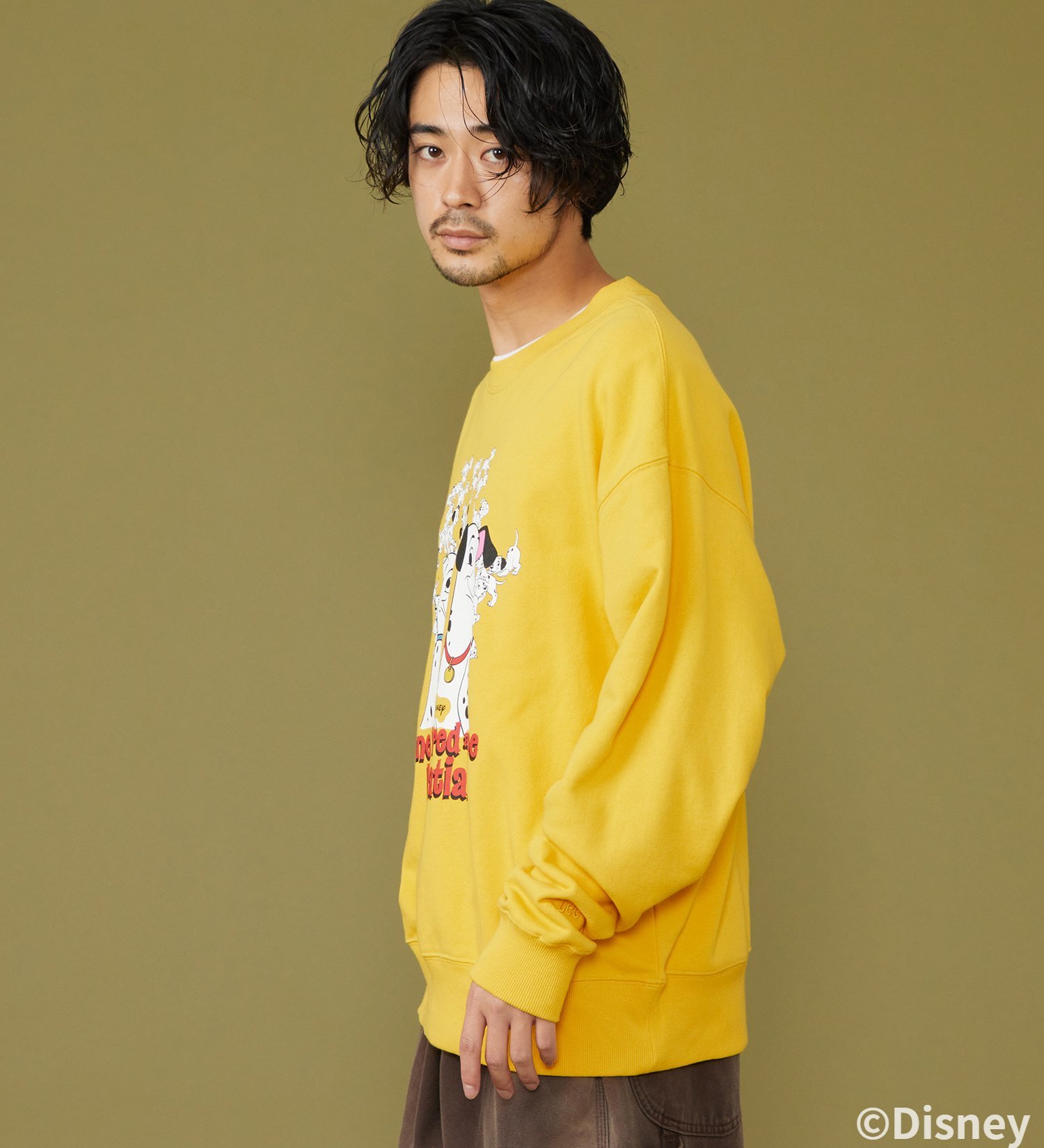 Lee(リー)のSWEAT SHIRT / スウェット【101匹わんちゃん】|トップス/スウェット/メンズ|イエロー