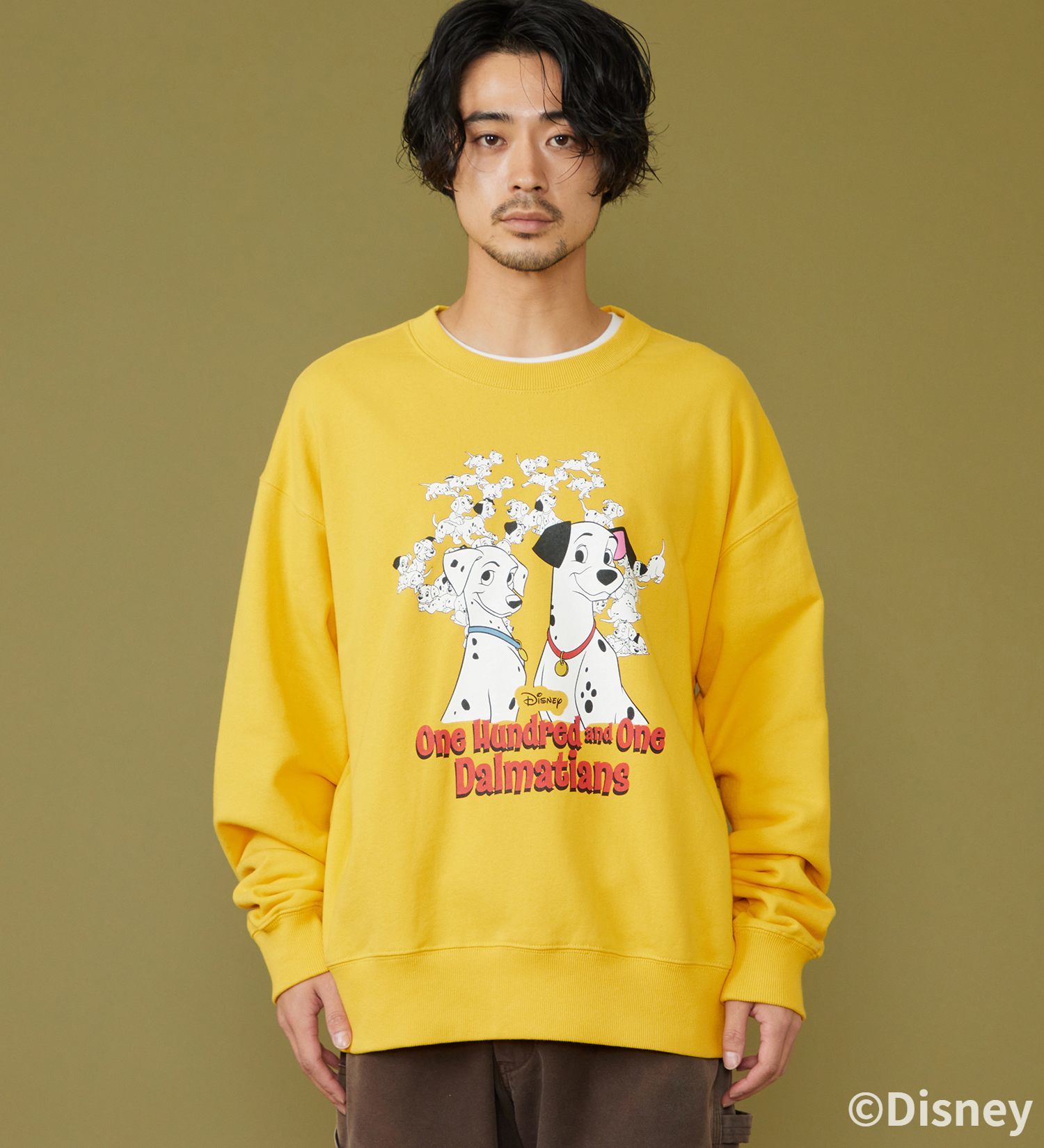 Lee(リー)のSWEAT SHIRT / スウェット【101匹わんちゃん】|トップス/スウェット/メンズ|イエロー