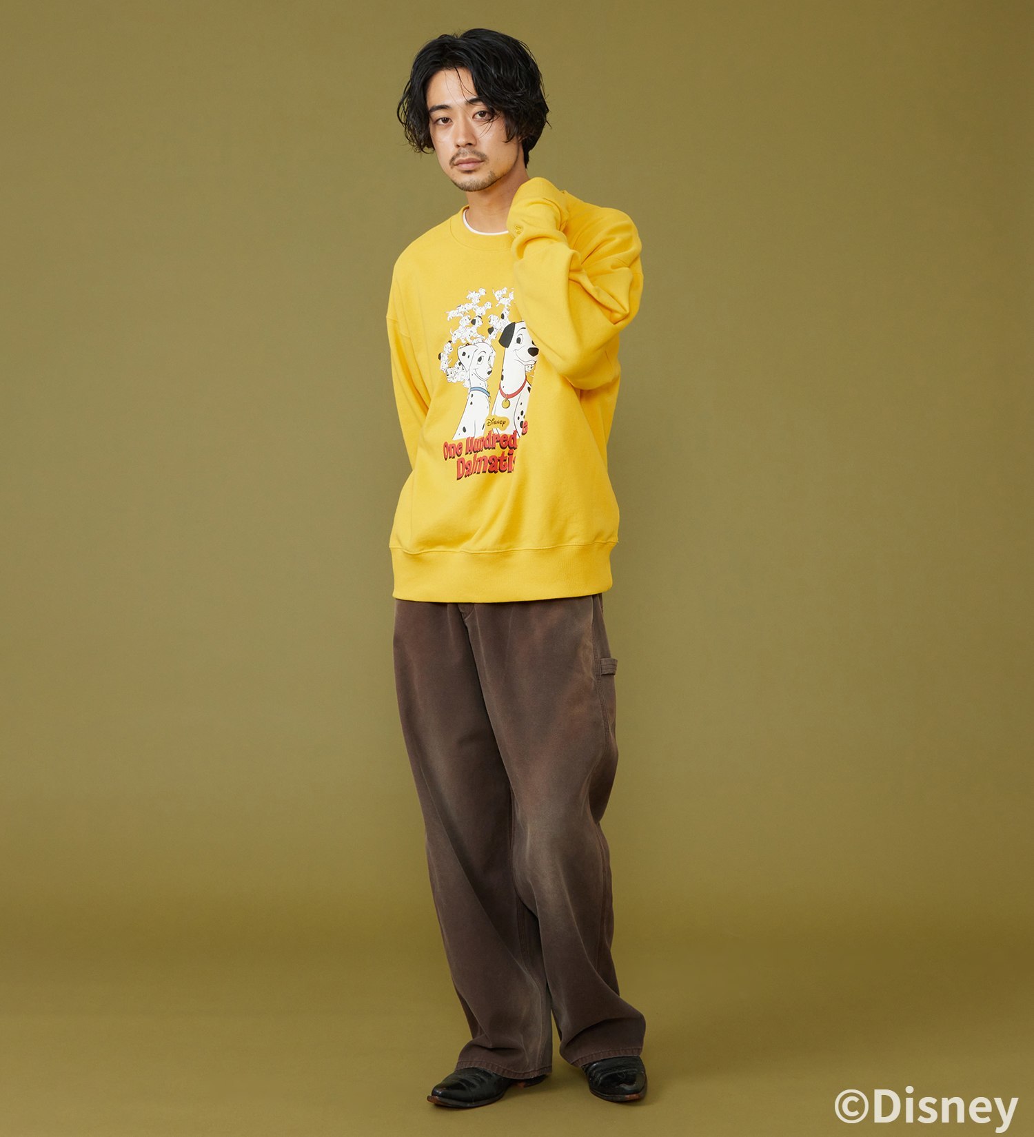 Lee(リー)のSWEAT SHIRT / スウェット【101匹わんちゃん】|トップス/スウェット/メンズ|イエロー