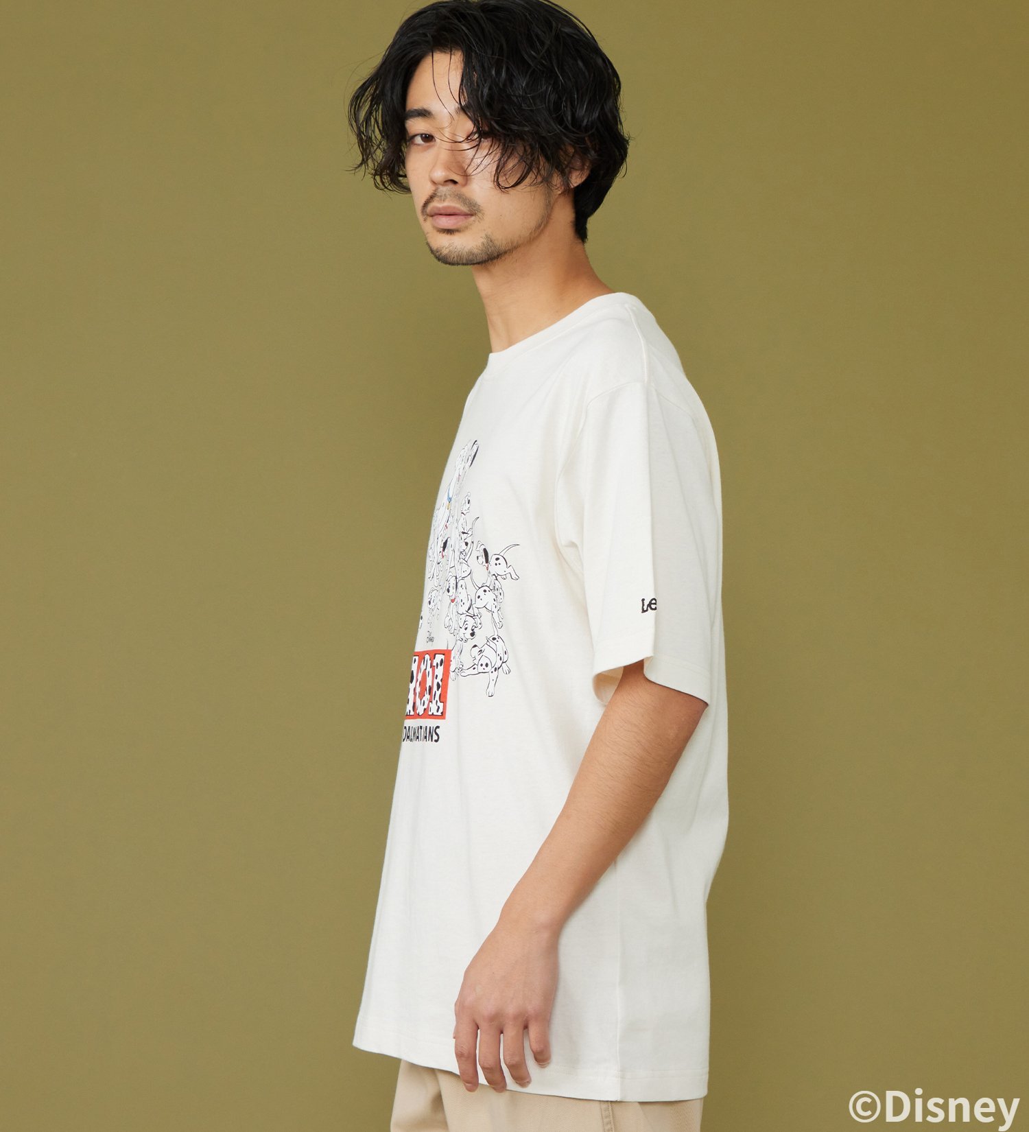 Lee(リー)のH/S PRINT TEE / 半袖Tシャツ【101匹わんちゃん】|トップス/Tシャツ/カットソー/メンズ|ホワイト