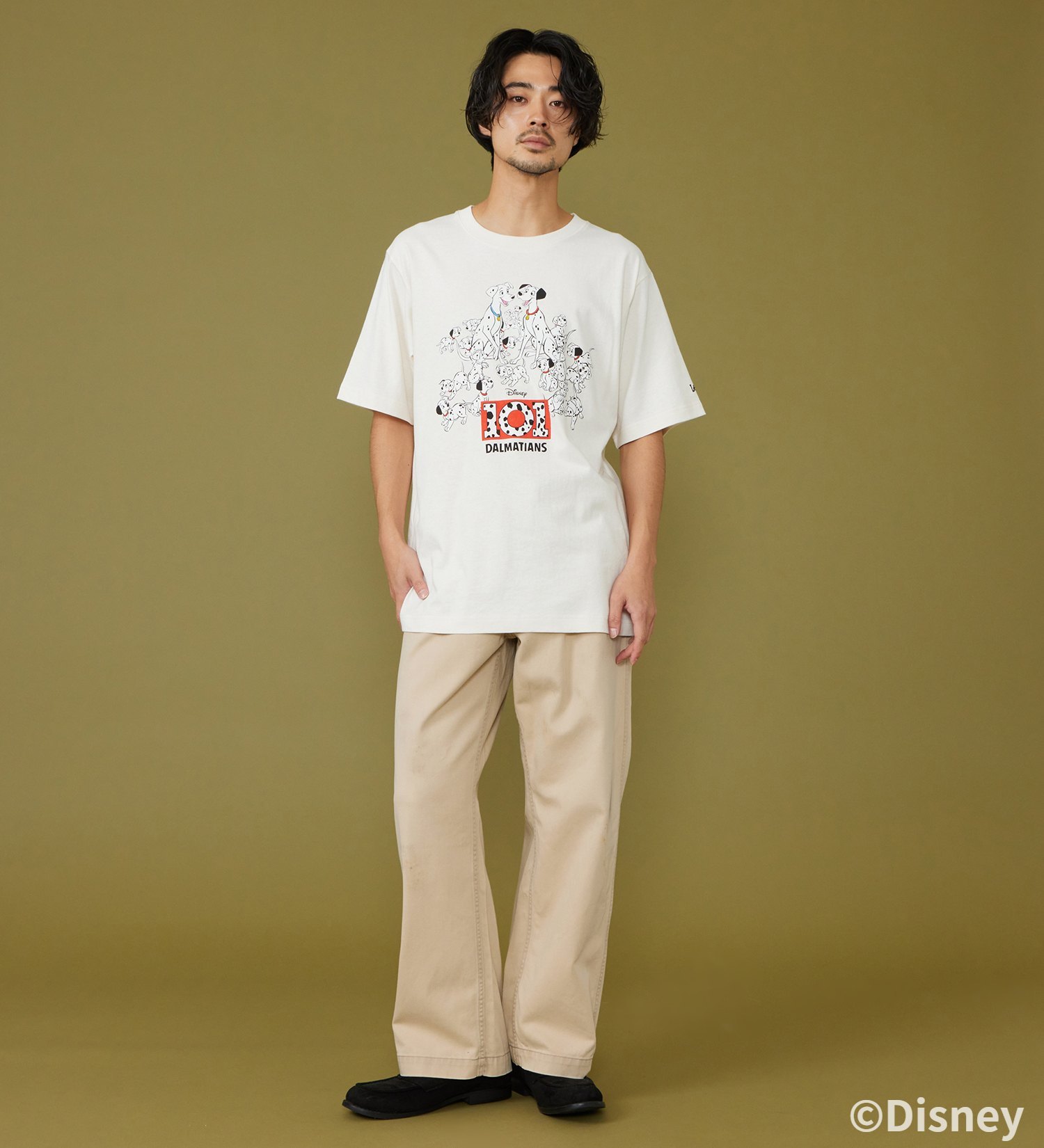Lee(リー)のH/S PRINT TEE / 半袖Tシャツ【101匹わんちゃん】|トップス/Tシャツ/カットソー/メンズ|ホワイト
