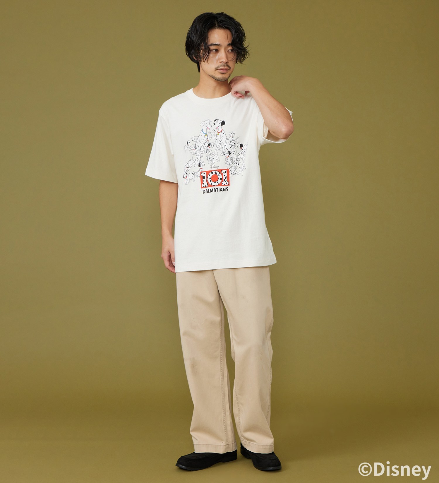 Lee(リー)のH/S PRINT TEE / 半袖Tシャツ【101匹わんちゃん】|トップス/Tシャツ/カットソー/メンズ|ホワイト
