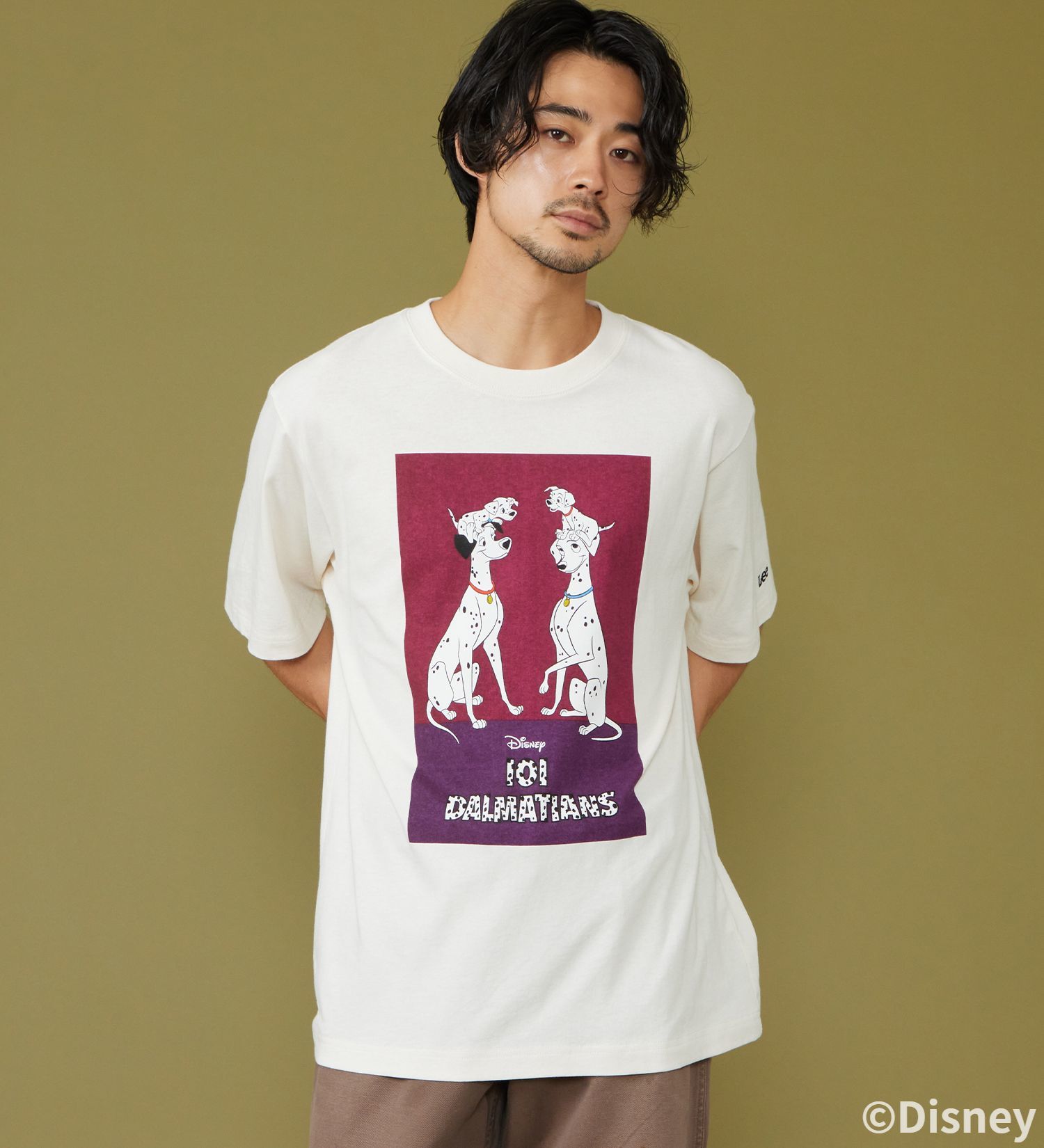 Lee(リー)のH/S PRINT TEE / 半袖Tシャツ【101匹わんちゃん】|トップス/Tシャツ/カットソー/メンズ|ホワイト2