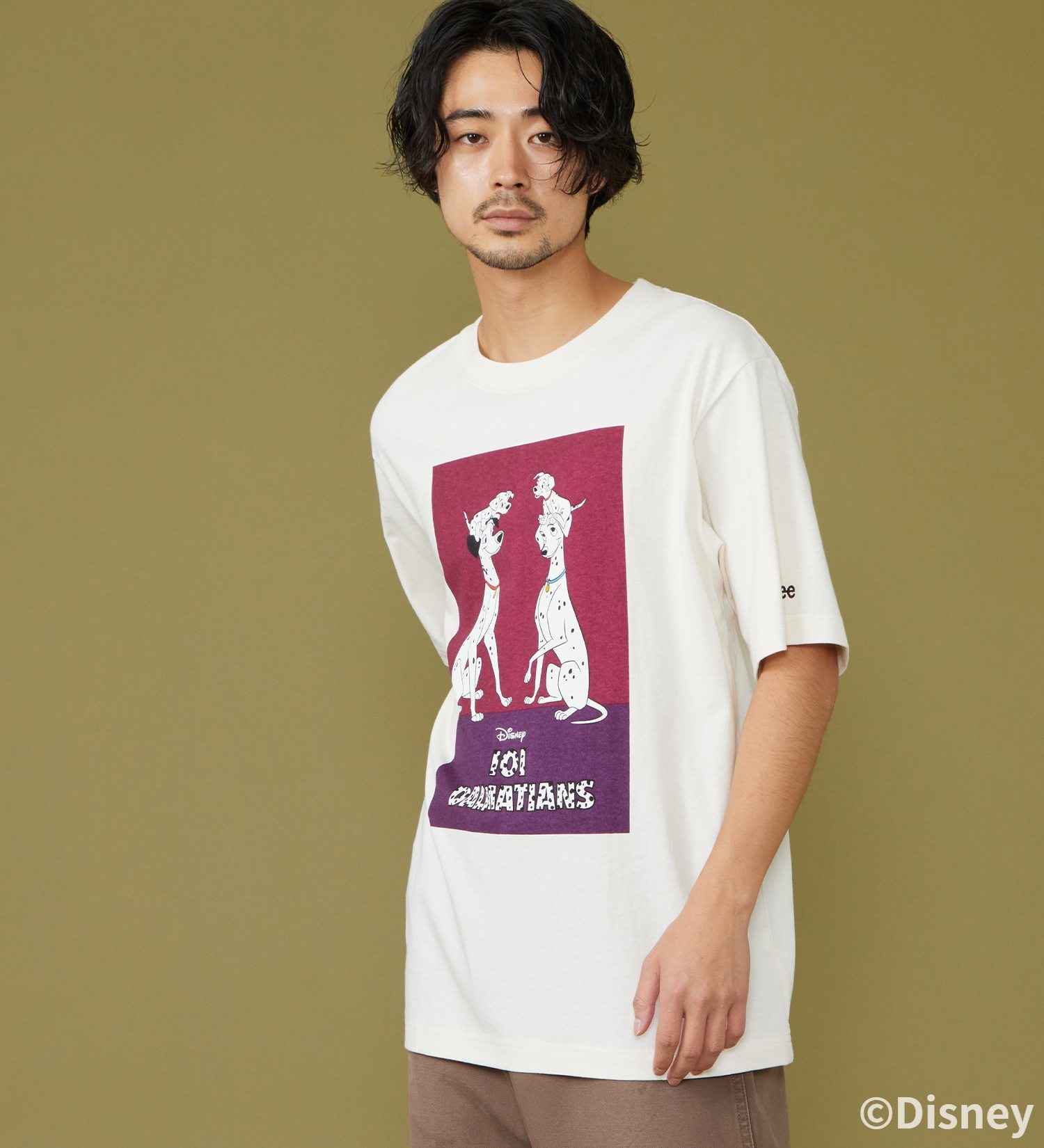 Lee(リー)のH/S PRINT TEE / 半袖Tシャツ【101匹わんちゃん】|トップス/Tシャツ/カットソー/メンズ|ホワイト2