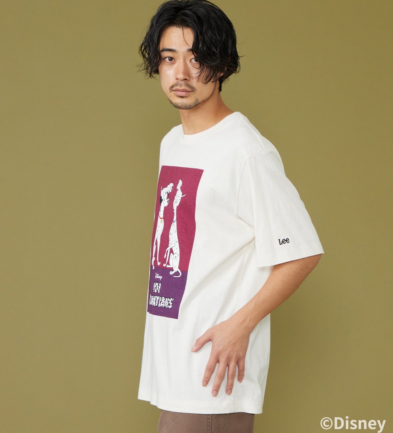 Lee(リー)のH/S PRINT TEE / 半袖Tシャツ【101匹わんちゃん】|トップス/Tシャツ/カットソー/メンズ|ホワイト2