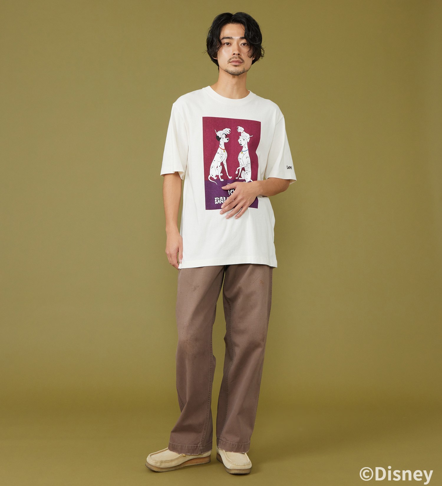 Lee(リー)のH/S PRINT TEE / 半袖Tシャツ【101匹わんちゃん】|トップス/Tシャツ/カットソー/メンズ|ホワイト2