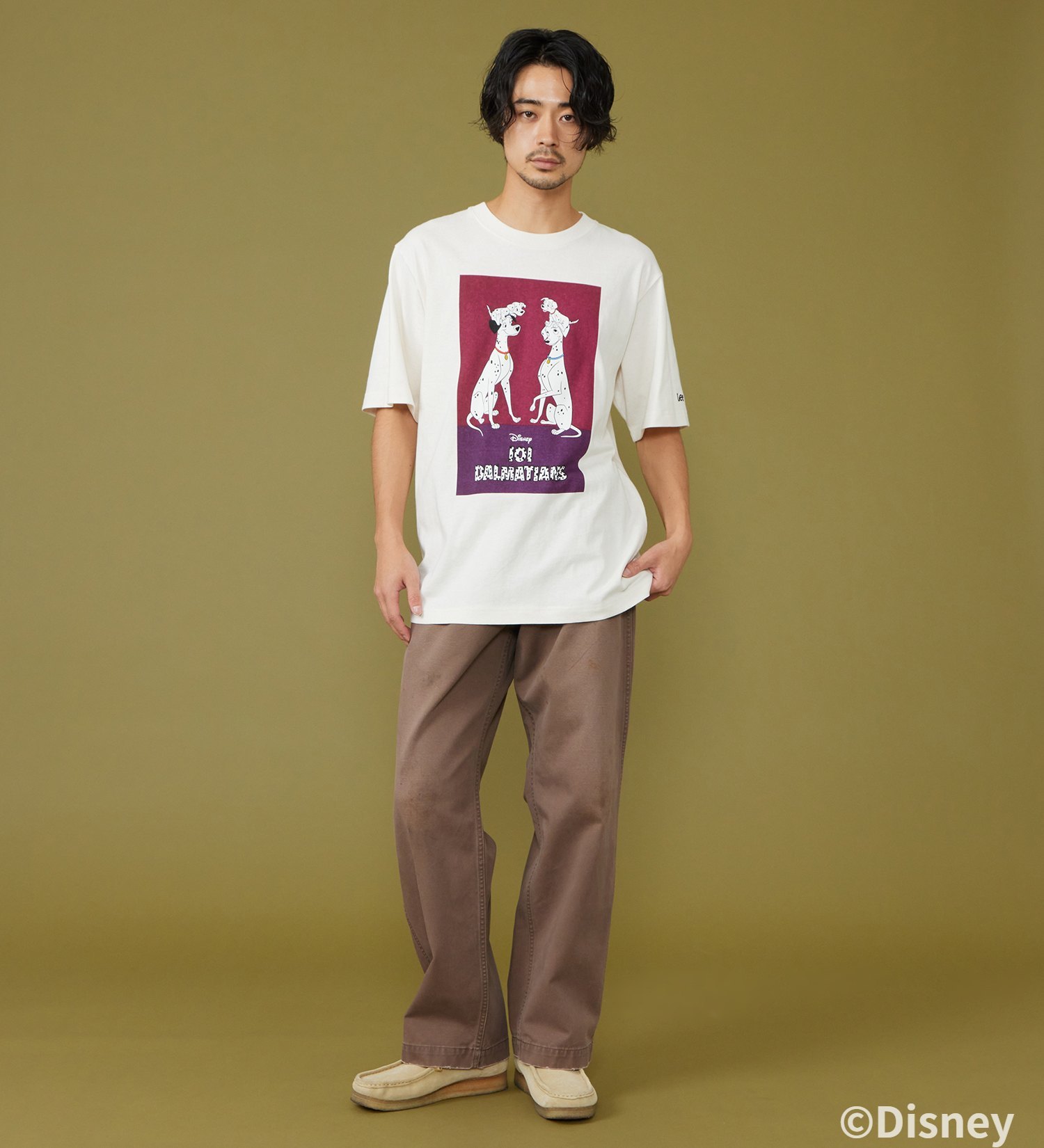 Lee(リー)のH/S PRINT TEE / 半袖Tシャツ【101匹わんちゃん】|トップス/Tシャツ/カットソー/メンズ|ホワイト2