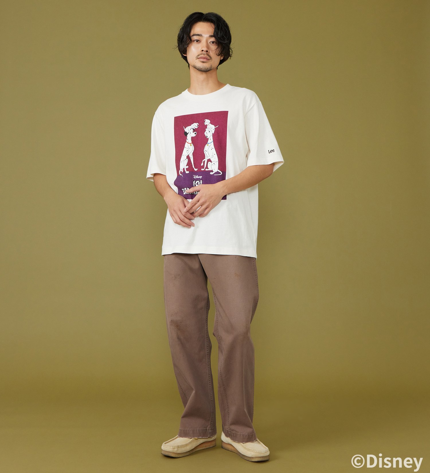 Lee(リー)のH/S PRINT TEE / 半袖Tシャツ【101匹わんちゃん】|トップス/Tシャツ/カットソー/メンズ|ホワイト2