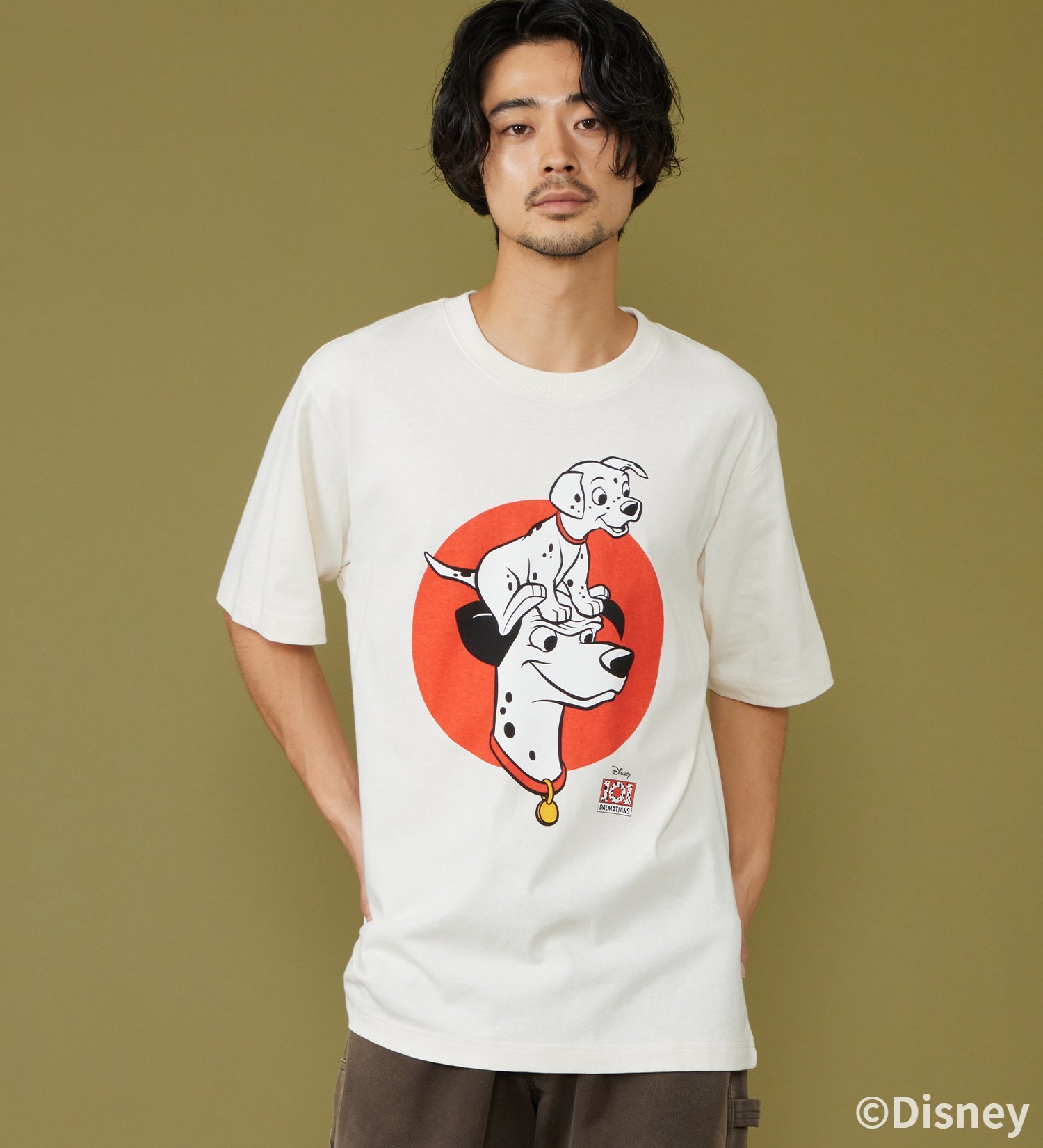 Lee(リー)のH/S PRINT TEE / 半袖Tシャツ【101匹わんちゃん】|トップス/Tシャツ/カットソー/メンズ|ホワイト3