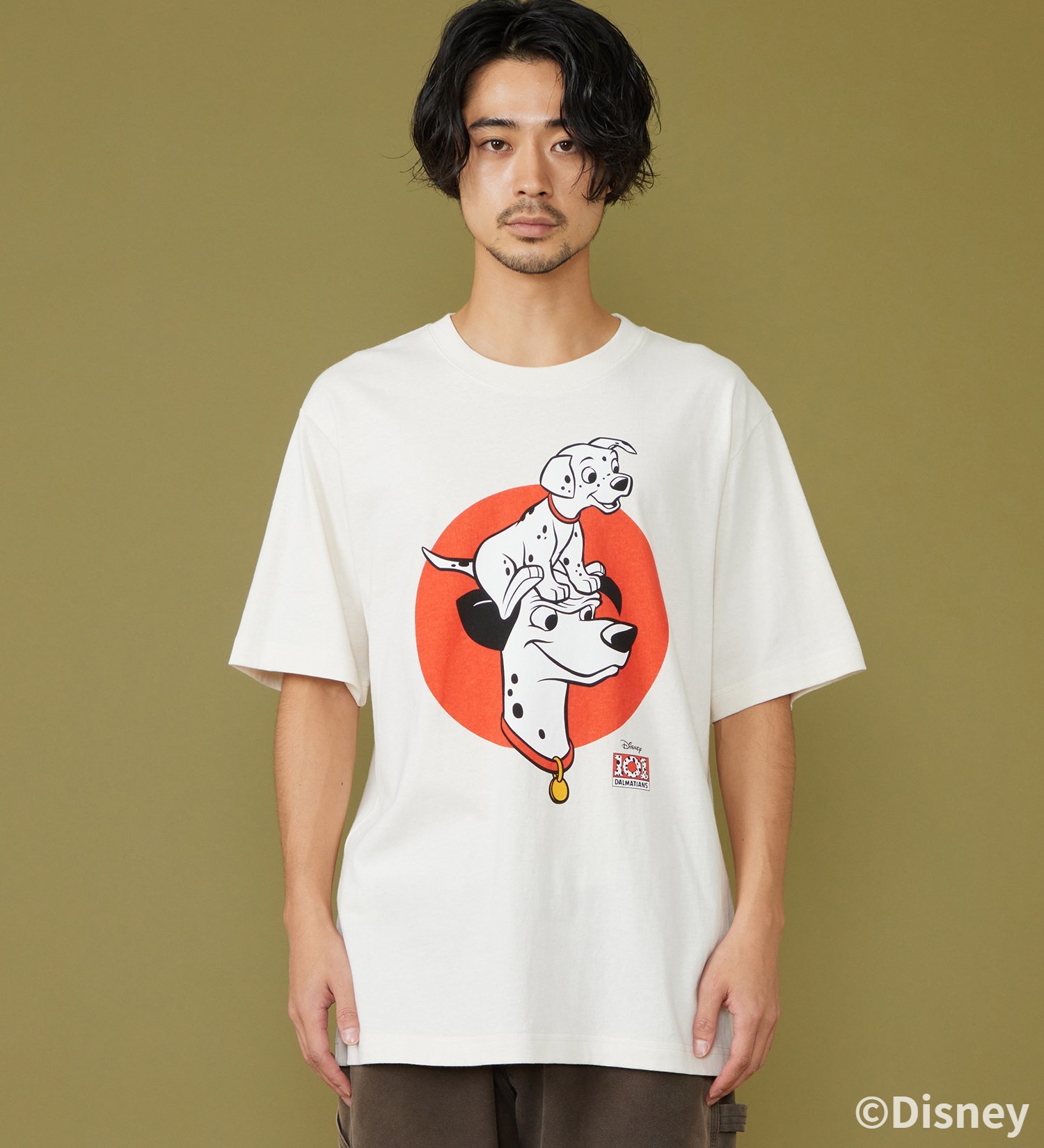 Lee(リー)のH/S PRINT TEE / 半袖Tシャツ【101匹わんちゃん】|トップス/Tシャツ/カットソー/メンズ|ホワイト3