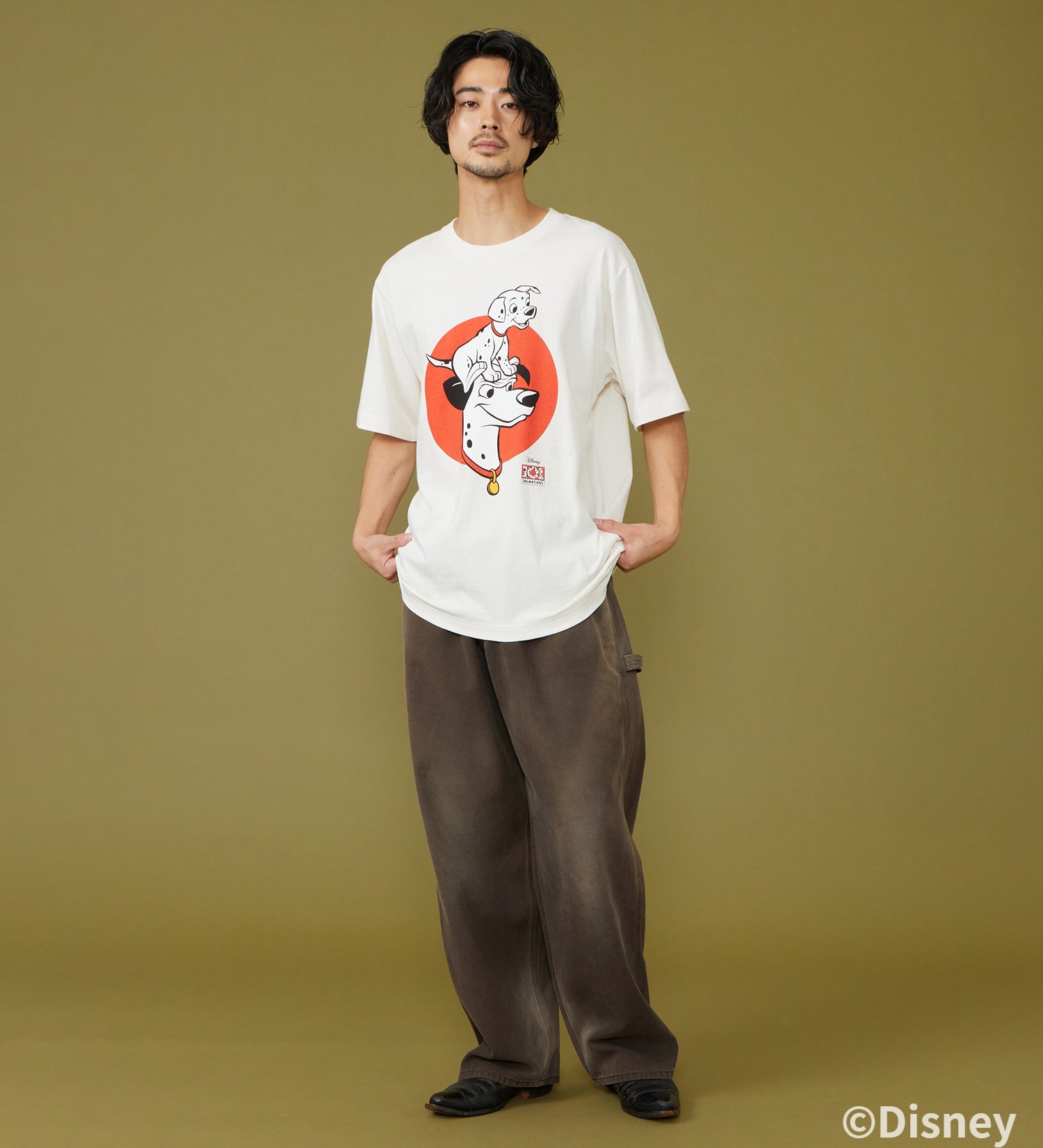 Lee(リー)のH/S PRINT TEE / 半袖Tシャツ【101匹わんちゃん】|トップス/Tシャツ/カットソー/メンズ|ホワイト3