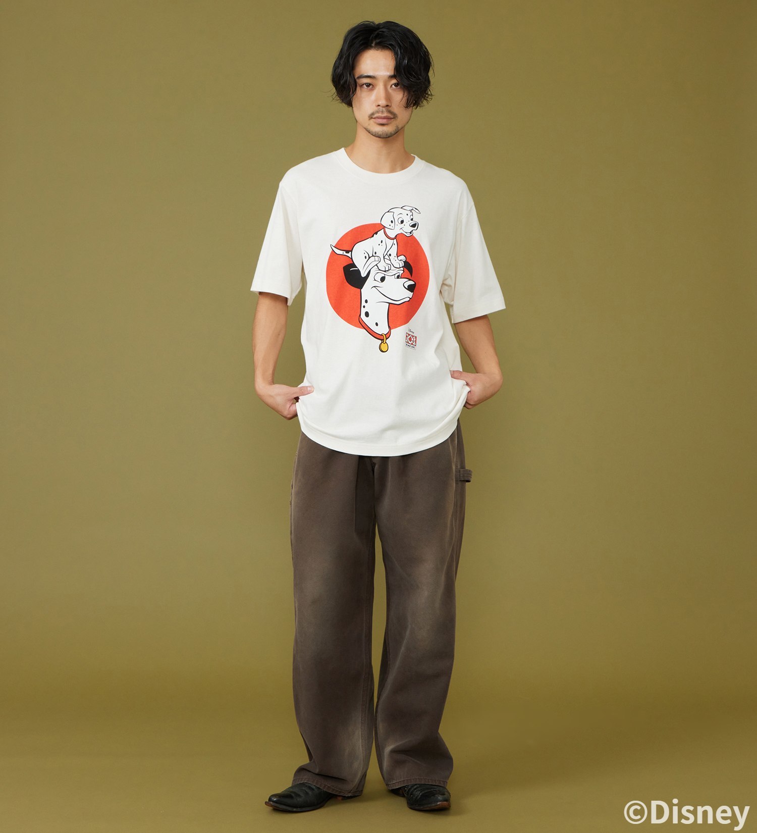 Lee(リー)のH/S PRINT TEE / 半袖Tシャツ【101匹わんちゃん】|トップス/Tシャツ/カットソー/メンズ|ホワイト3