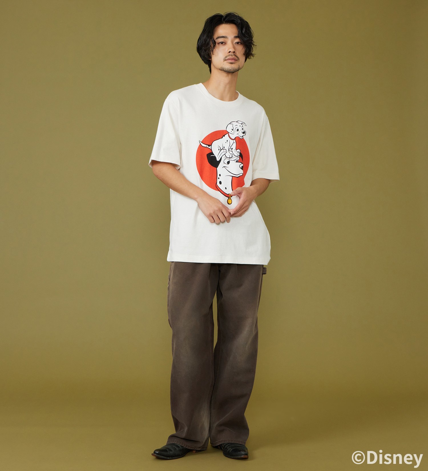 Lee(リー)のH/S PRINT TEE / 半袖Tシャツ【101匹わんちゃん】|トップス/Tシャツ/カットソー/メンズ|ホワイト3