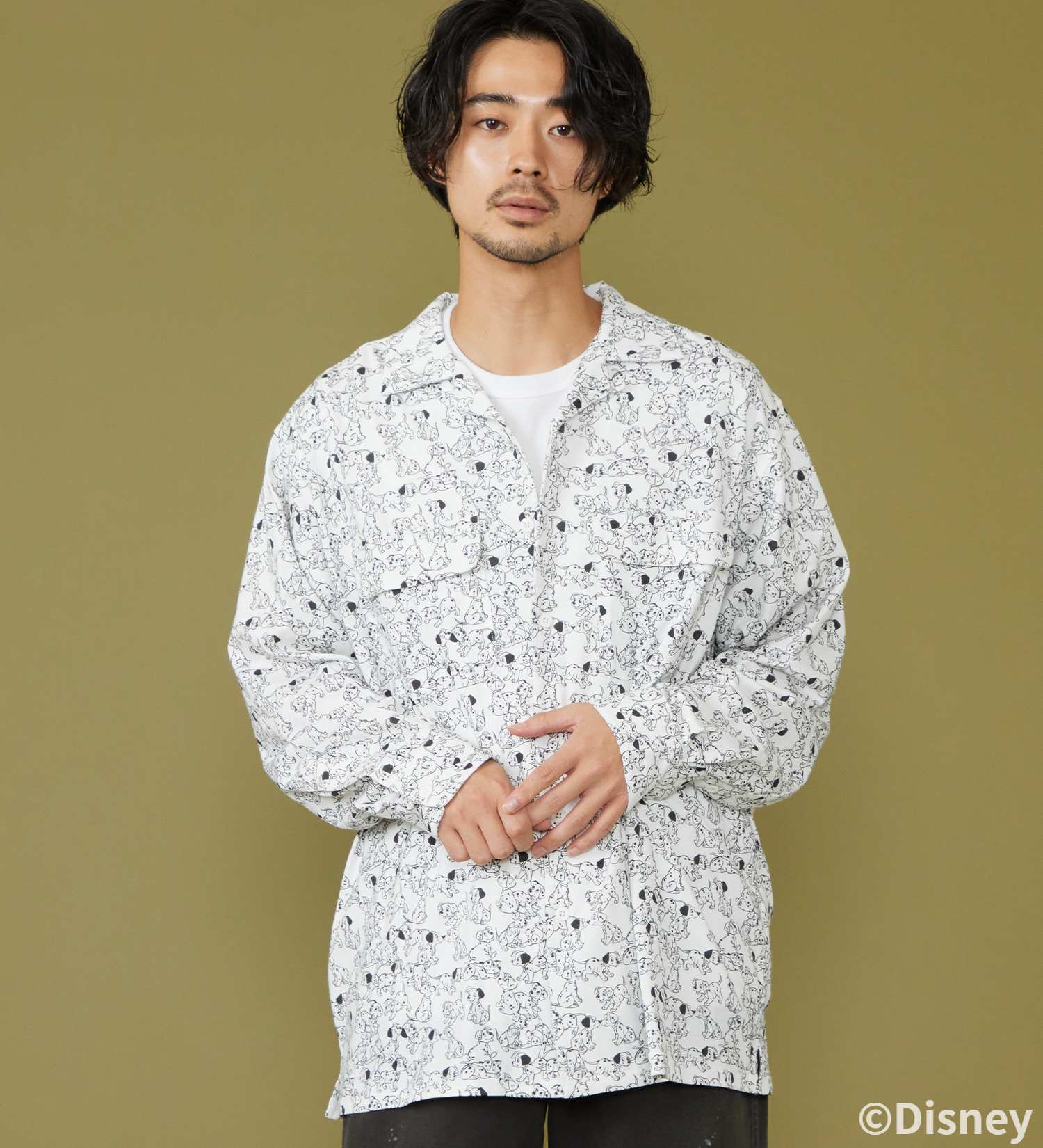Lee(リー)のCUT L/S SHIRT / 長袖Tシャツ【101匹わんちゃん】|トップス/シャツ/ブラウス/メンズ|ホワイト