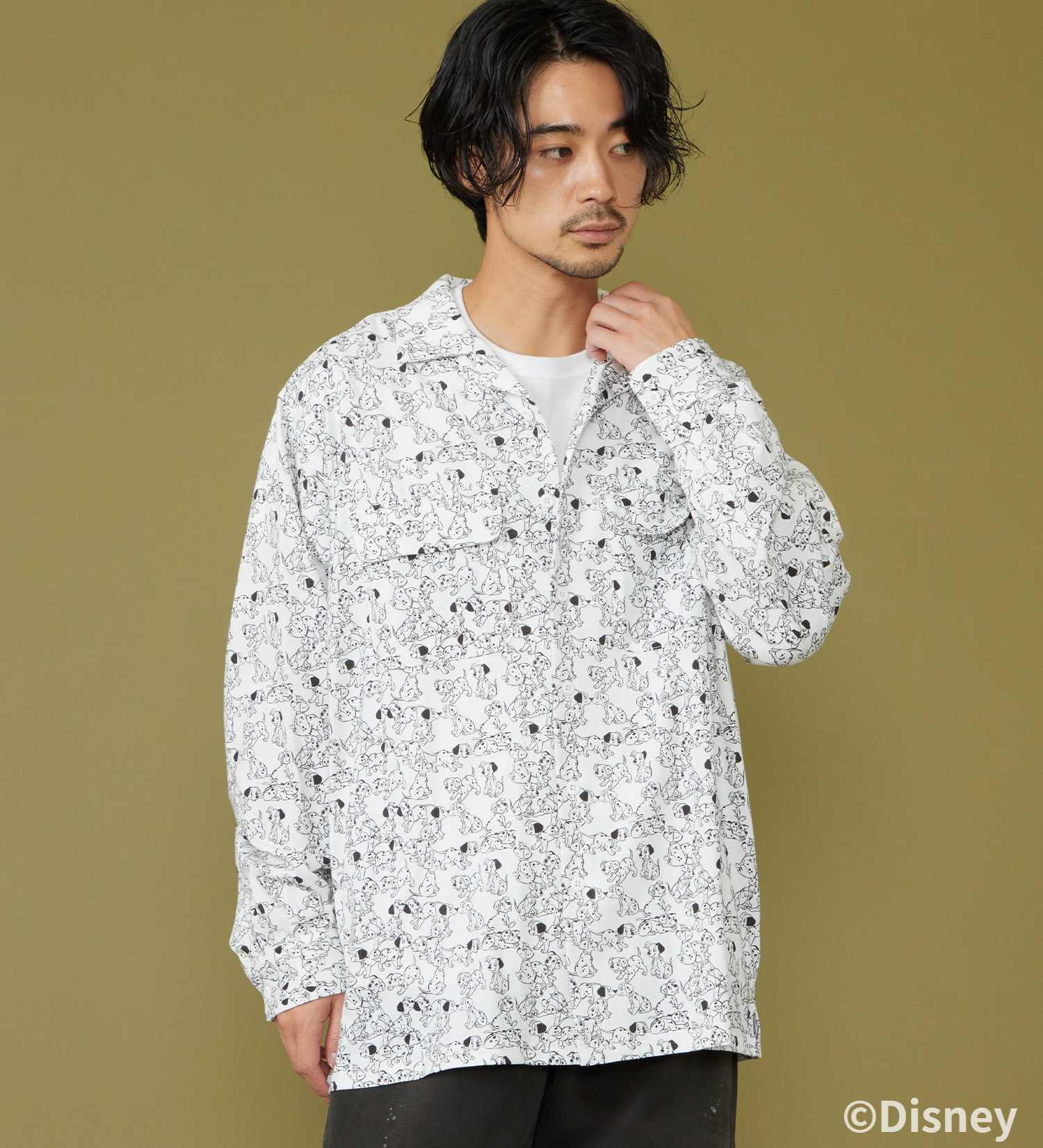 Lee(リー)のCUT L/S SHIRT / 長袖Tシャツ【101匹わんちゃん】|トップス/シャツ/ブラウス/メンズ|ホワイト