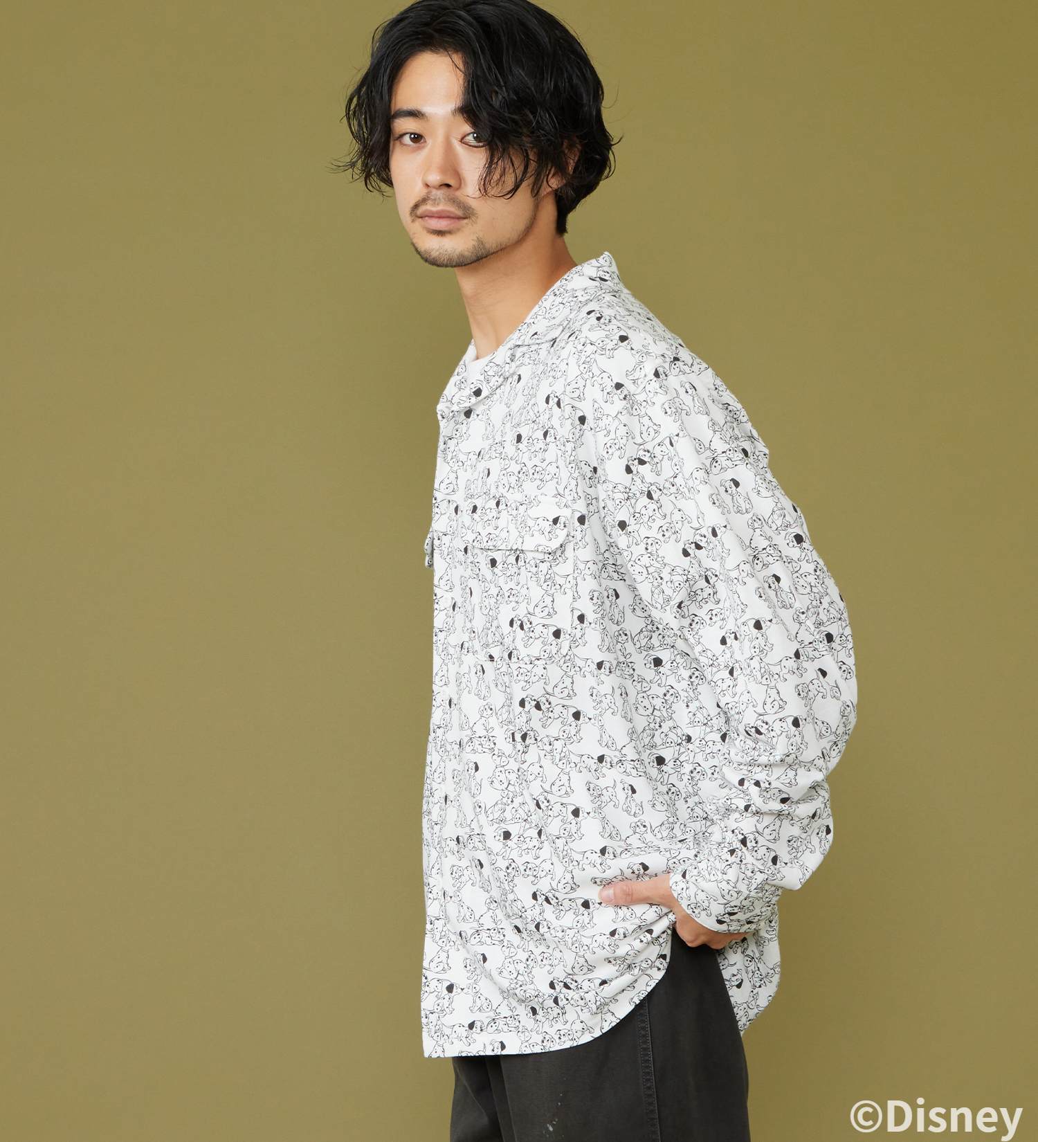 Lee(リー)のCUT L/S SHIRT / 長袖Tシャツ【101匹わんちゃん】|トップス/シャツ/ブラウス/メンズ|ホワイト