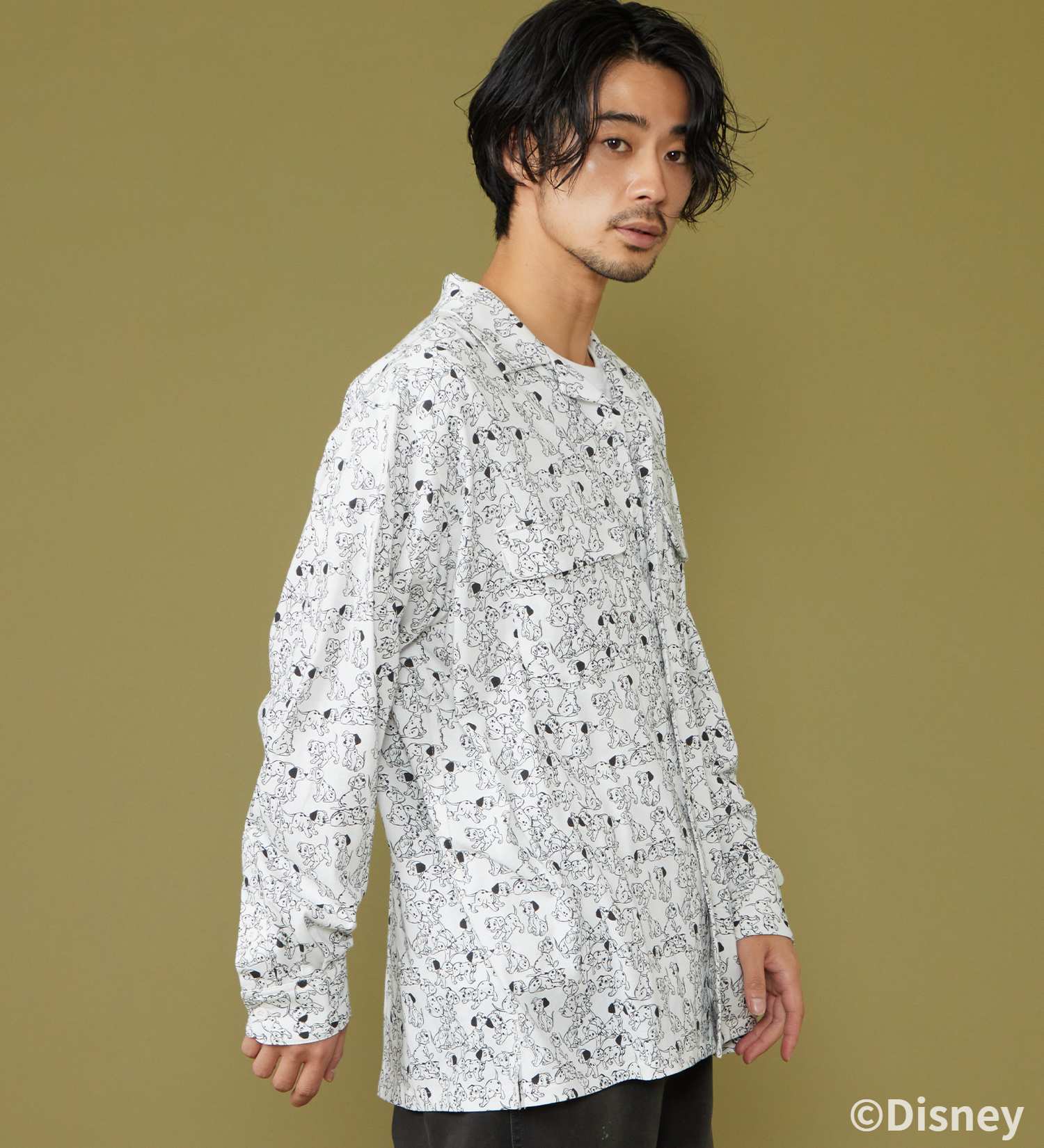 Lee(リー)のCUT L/S SHIRT / 長袖Tシャツ【101匹わんちゃん】|トップス/シャツ/ブラウス/メンズ|ホワイト
