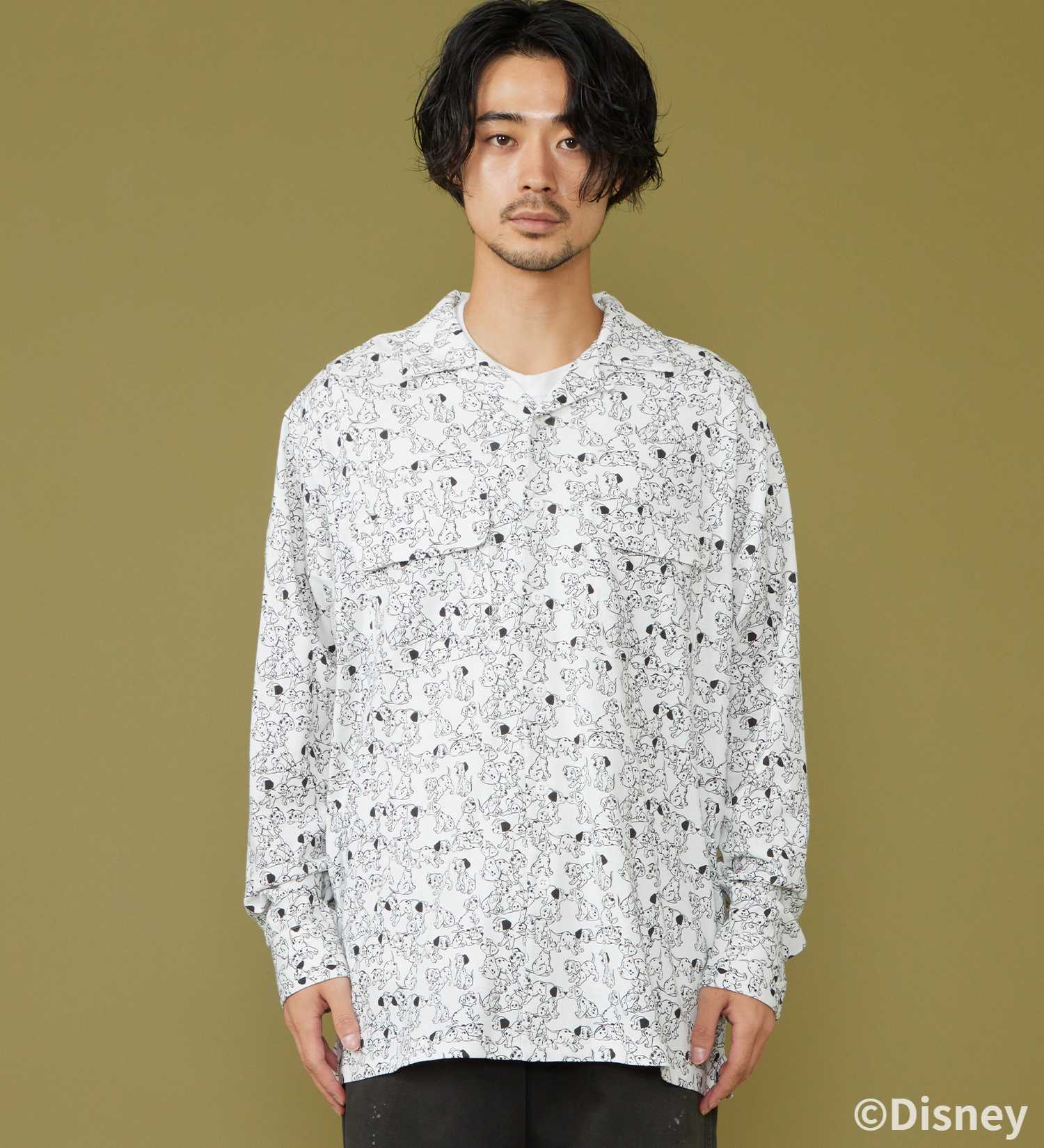 Lee(リー)のCUT L/S SHIRT / 長袖Tシャツ【101匹わんちゃん】|トップス/シャツ/ブラウス/メンズ|ホワイト